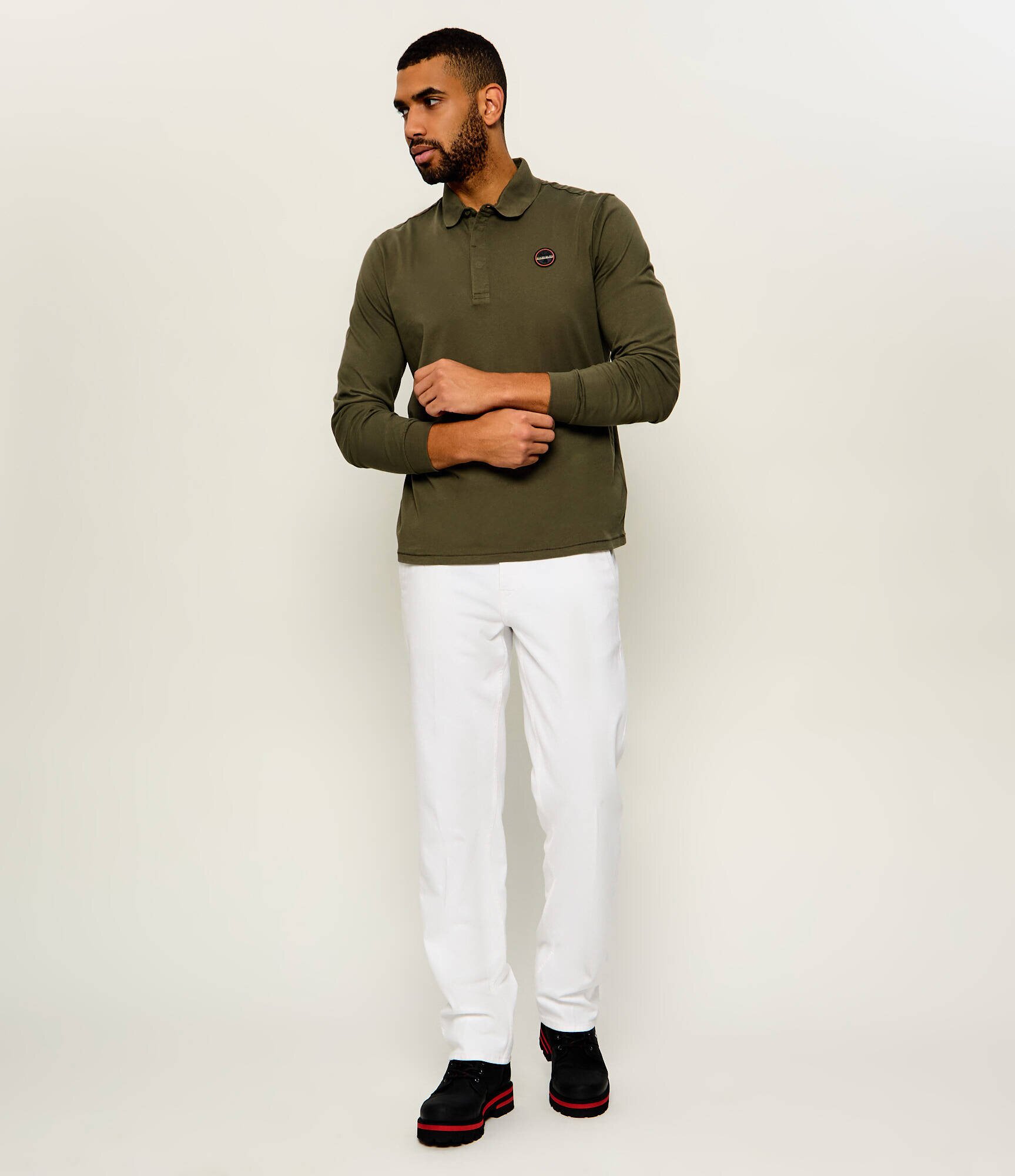 Napapijri Polo E-Badge Ls | Relaxed fit
