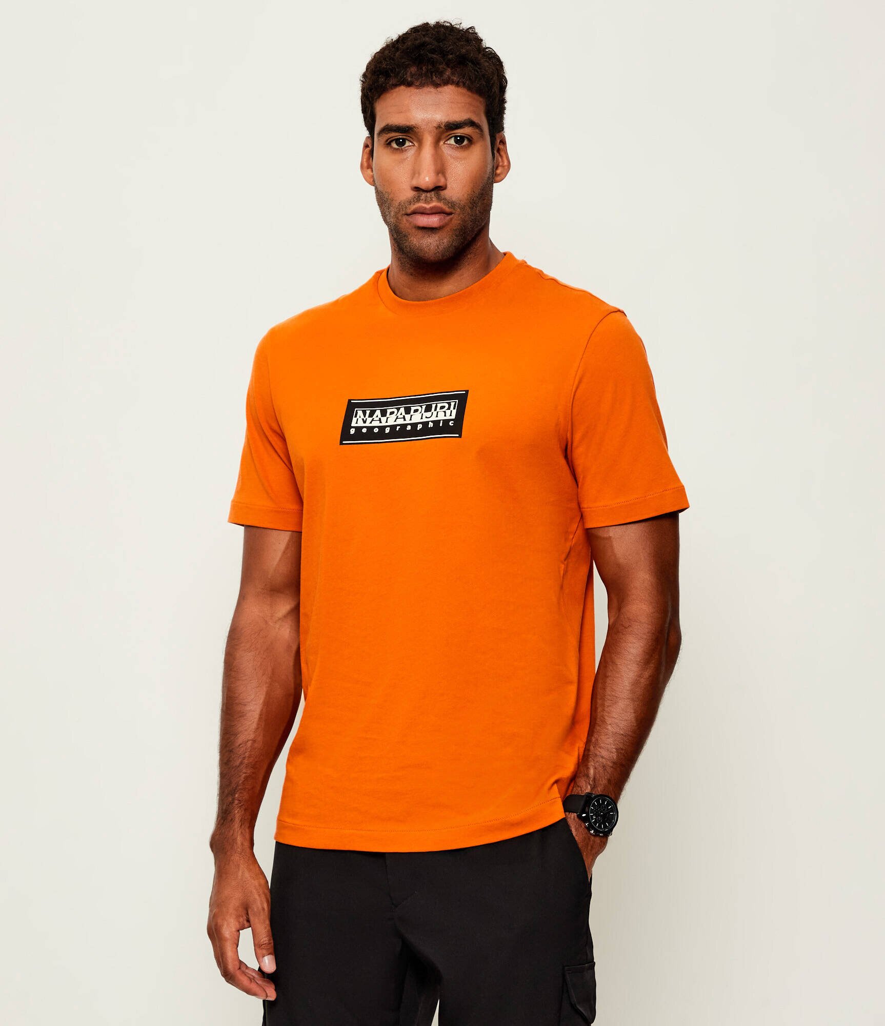 Napapijri Tricou S-BOX LOGO | Relaxed fit