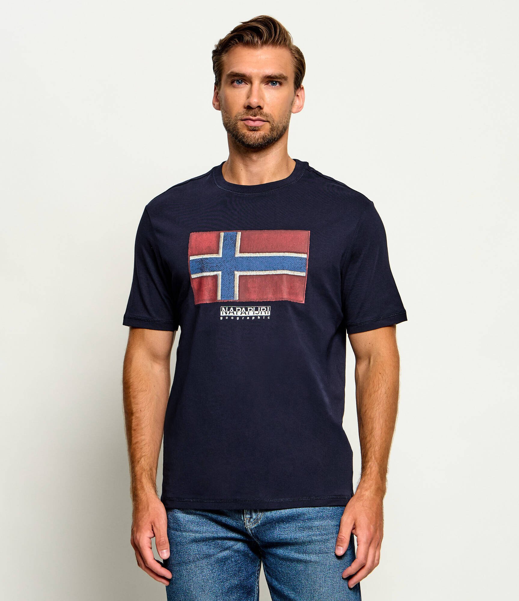Napapijri Tricou S - Flag Tiki SS | Relaxed fit