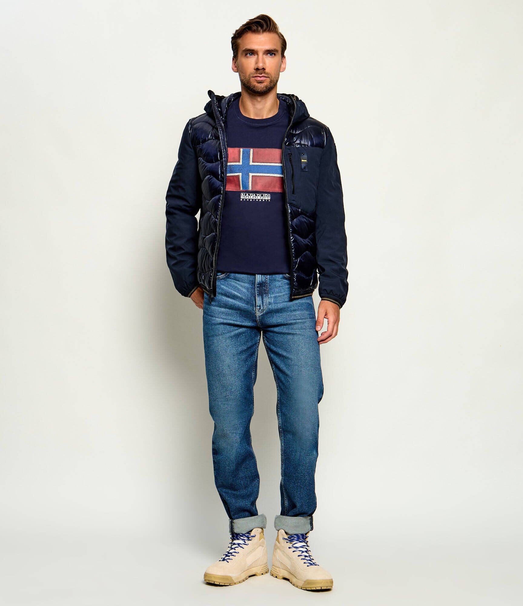 Napapijri Tricou S - Flag Tiki SS | Relaxed fit