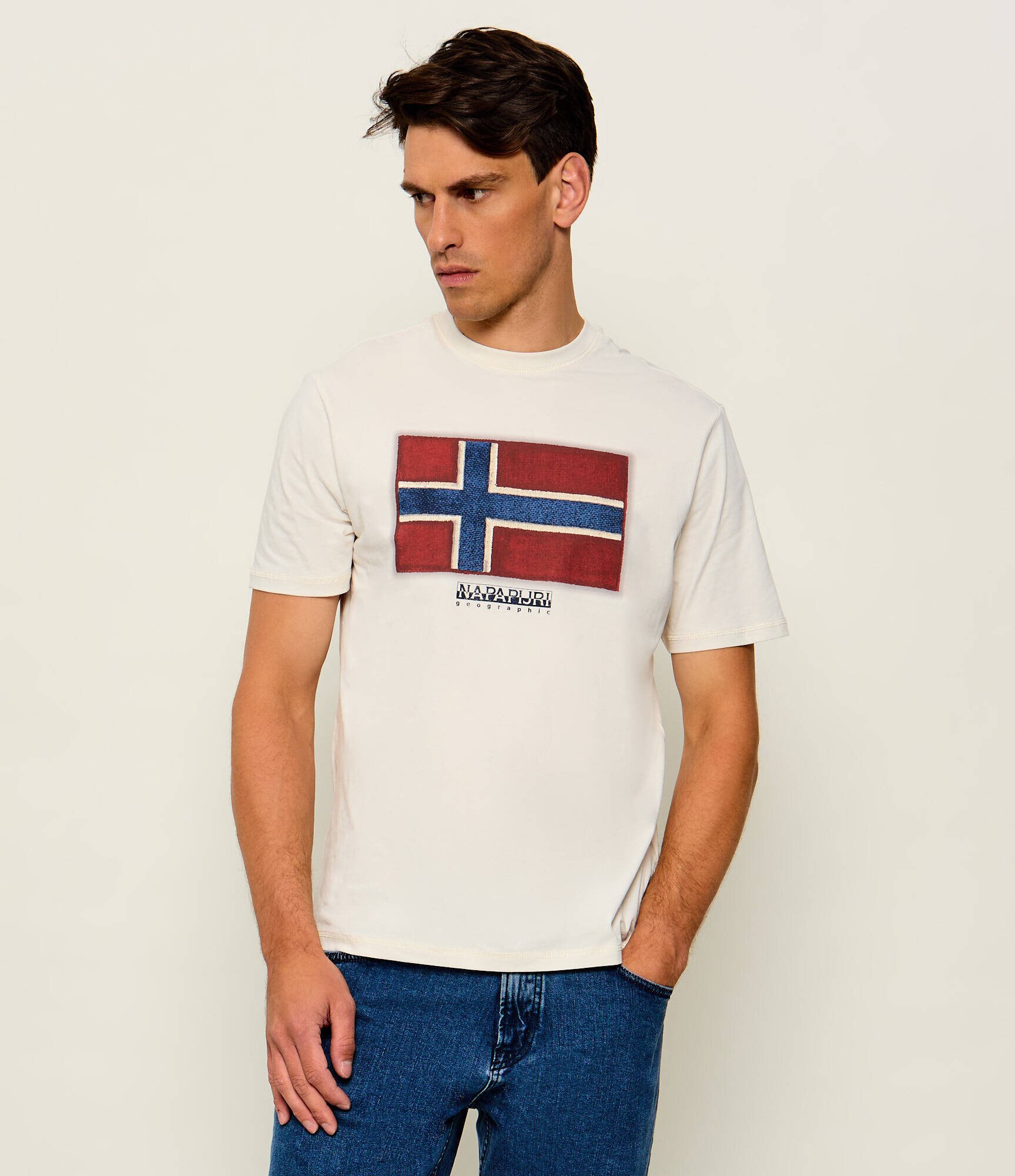 Napapijri Tricou S - Flag Tiki SS | Relaxed fit