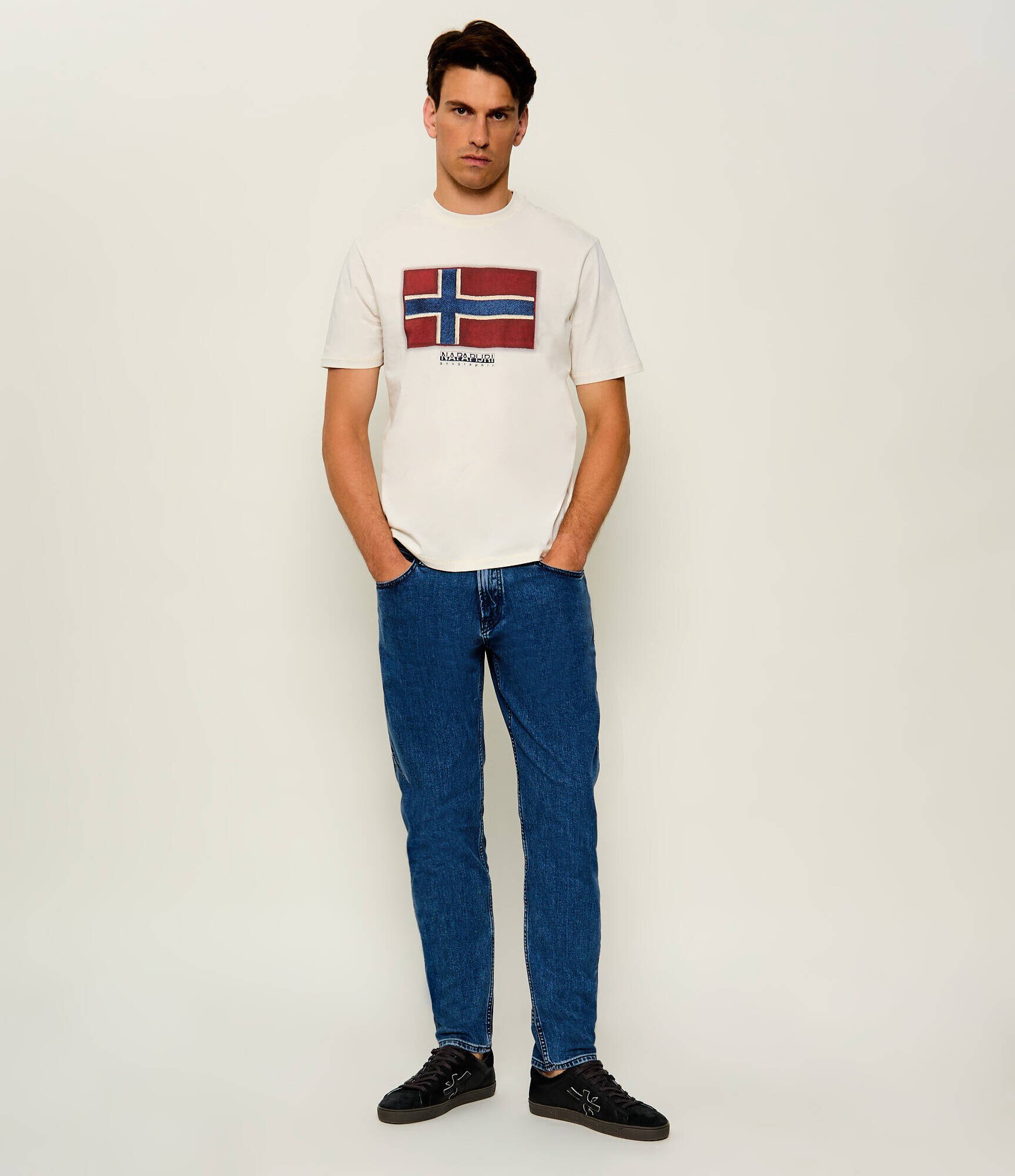 Napapijri Tricou S - Flag Tiki SS | Relaxed fit