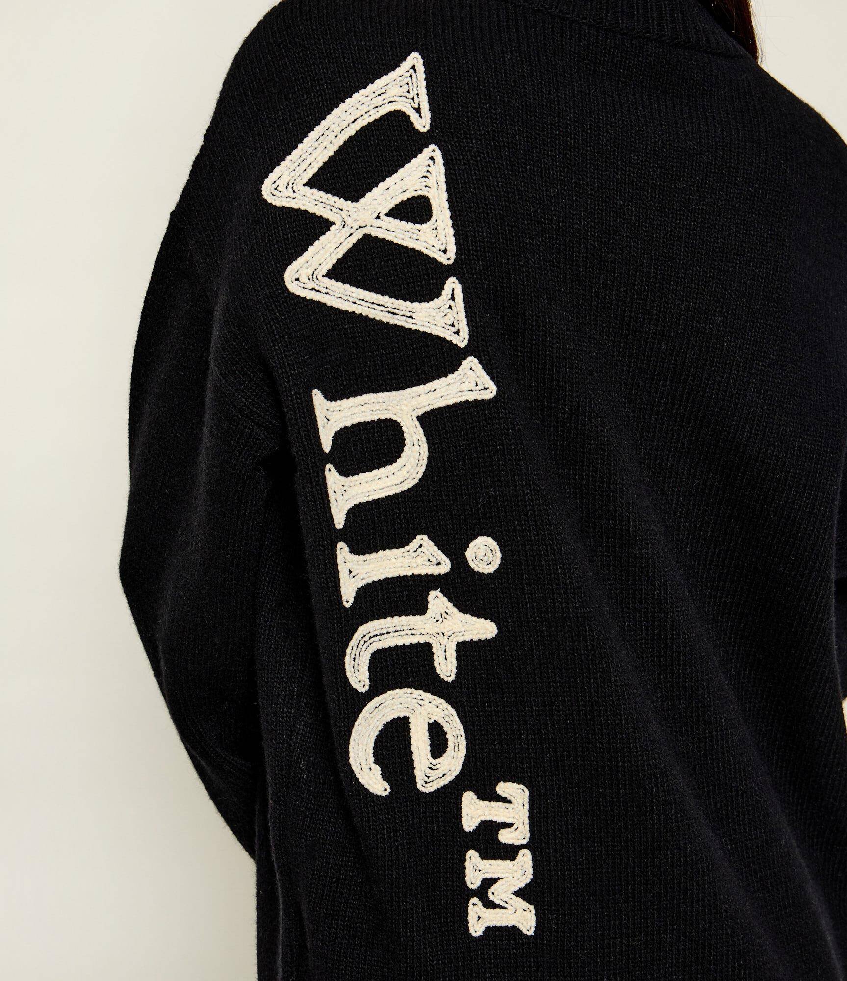 OFF-WHITE De lână pulover Bookish | Loose fit