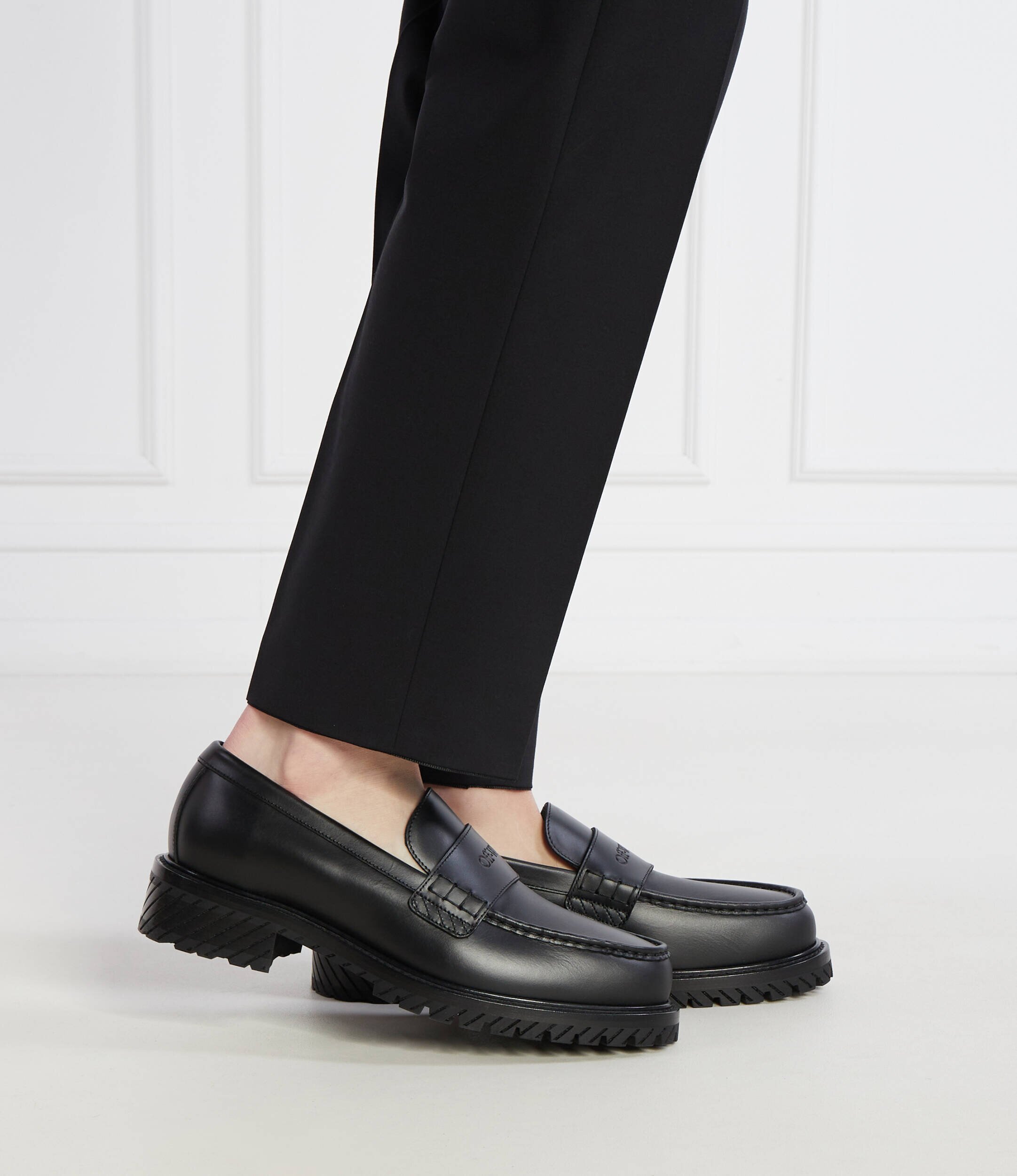 OFF-WHITE De piele pantofi loafer