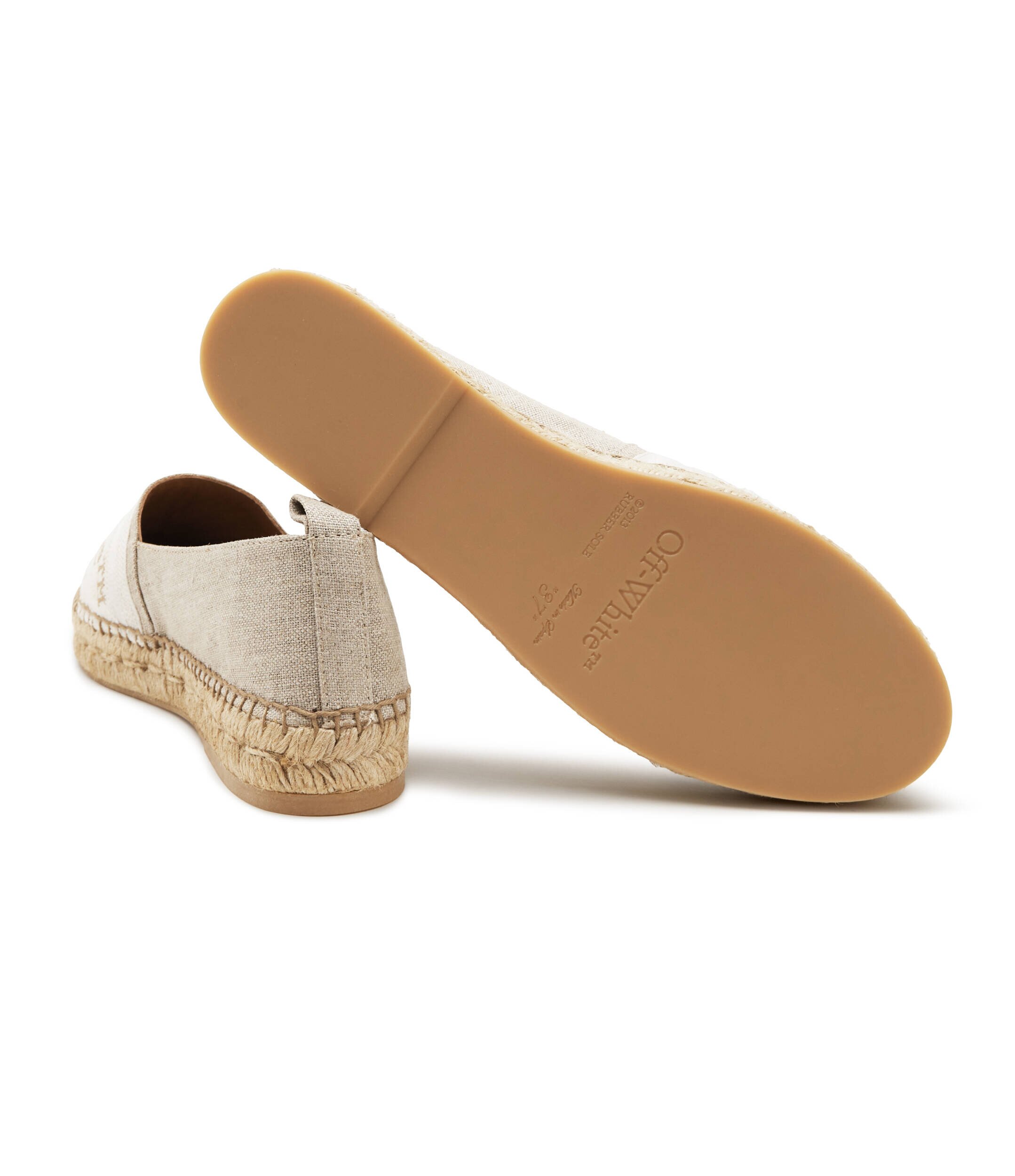 OFF-WHITE Espadrile cu adaos de piele