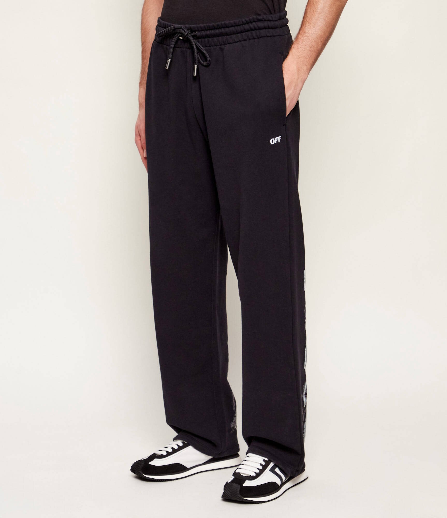 OFF-WHITE Pantaloni de trening PAINT ARROWS | Relaxed fit