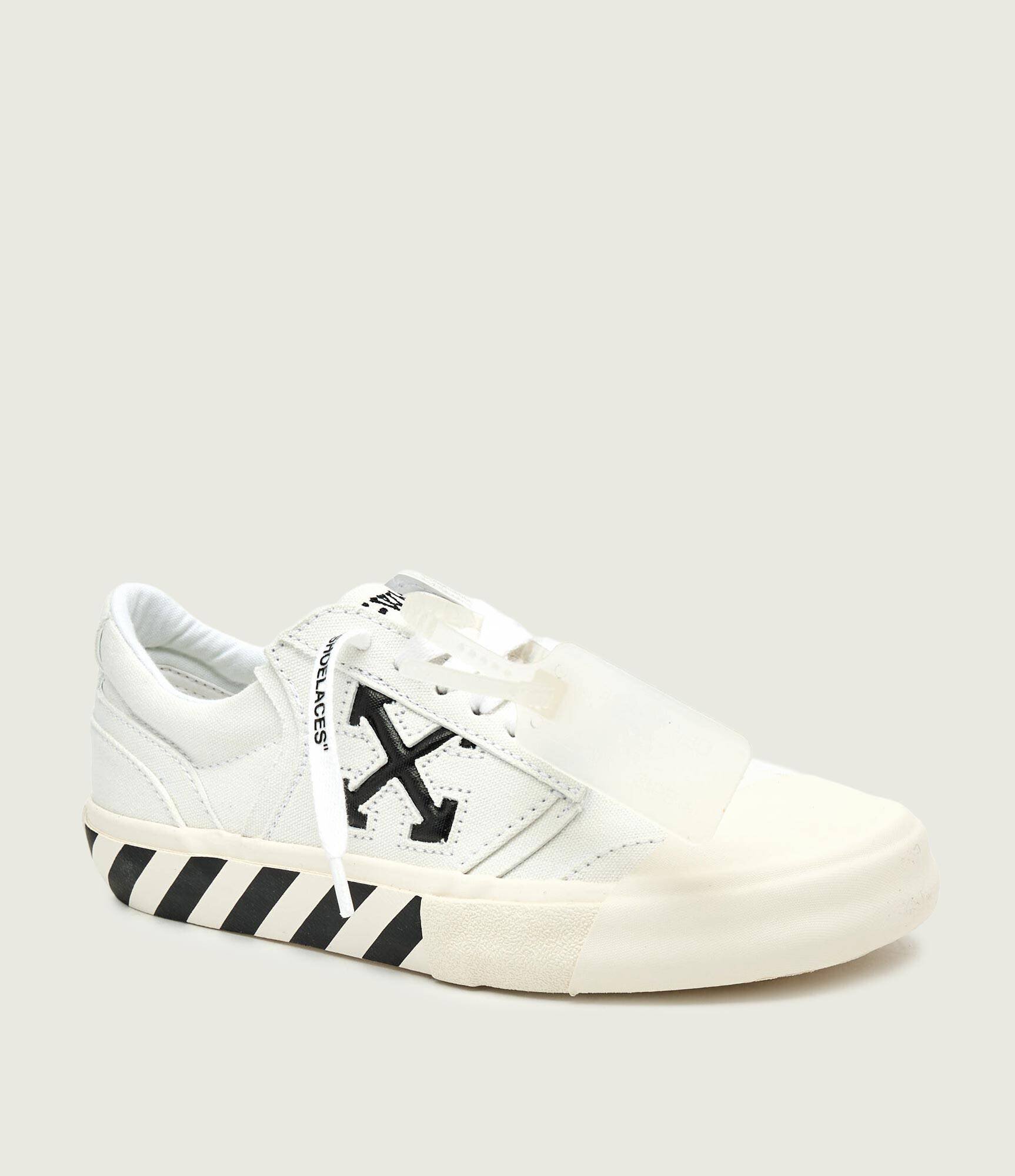 OFF-WHITE Sneakers Vulcanized UNDERCUT cu adaos de piele