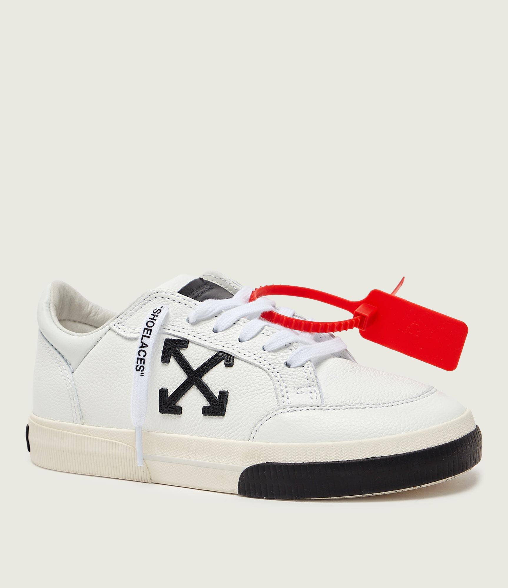 OFF-WHITE Teniși din piele W-VULC LOW