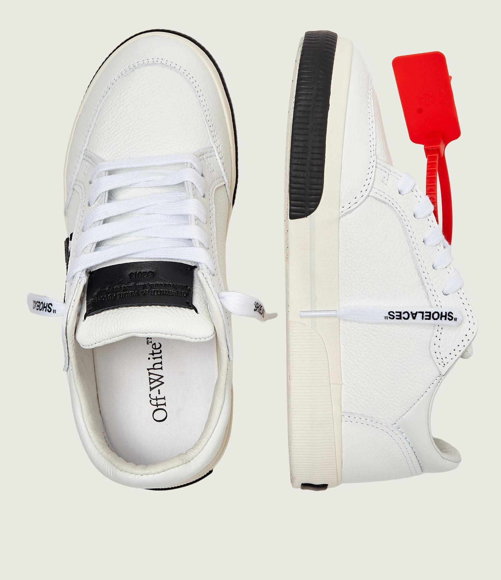 OFF-WHITE Teniși din piele W-VULC LOW