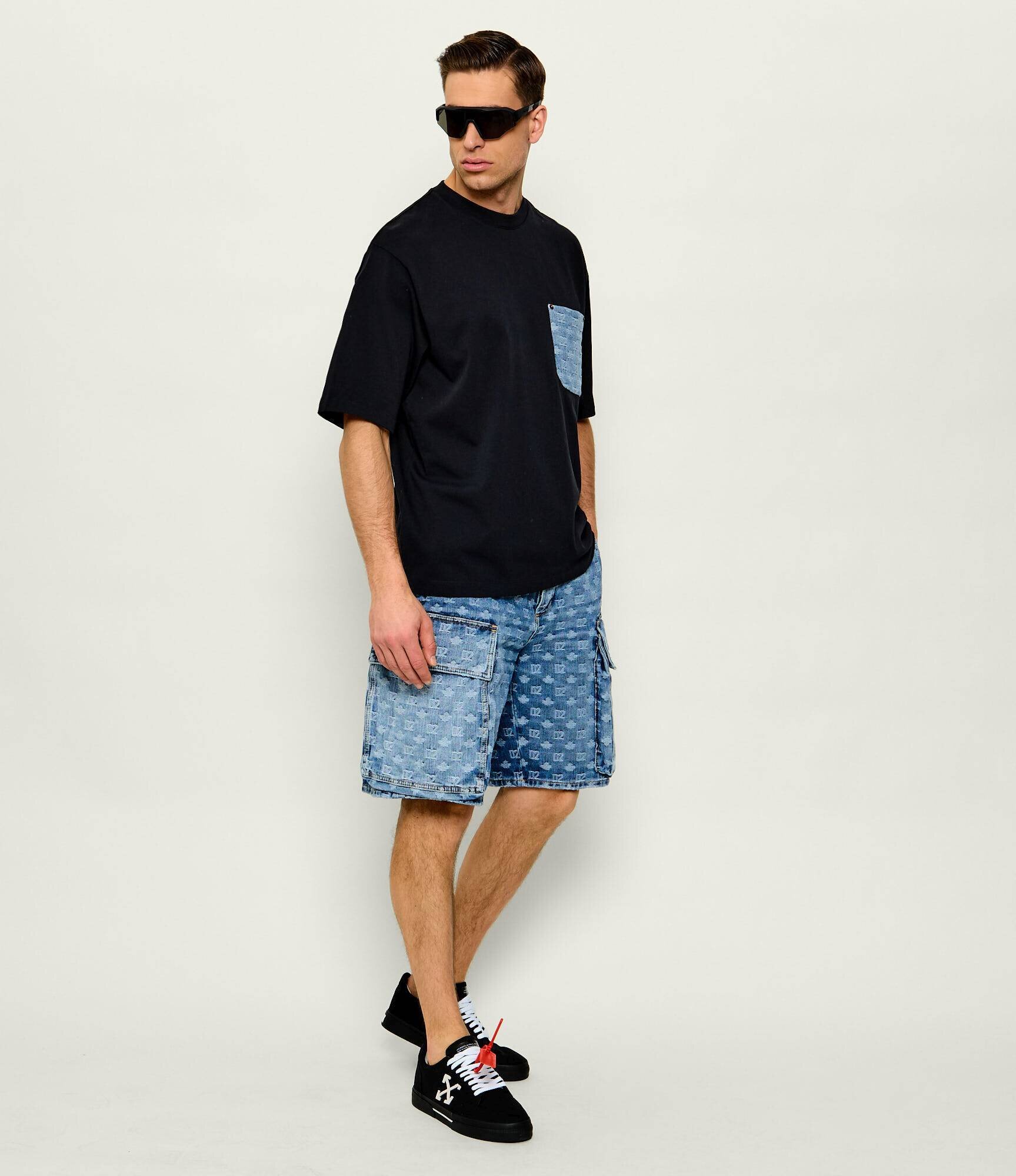 OFF-WHITE Teniși M-VULC LOW cu adaos de piele
