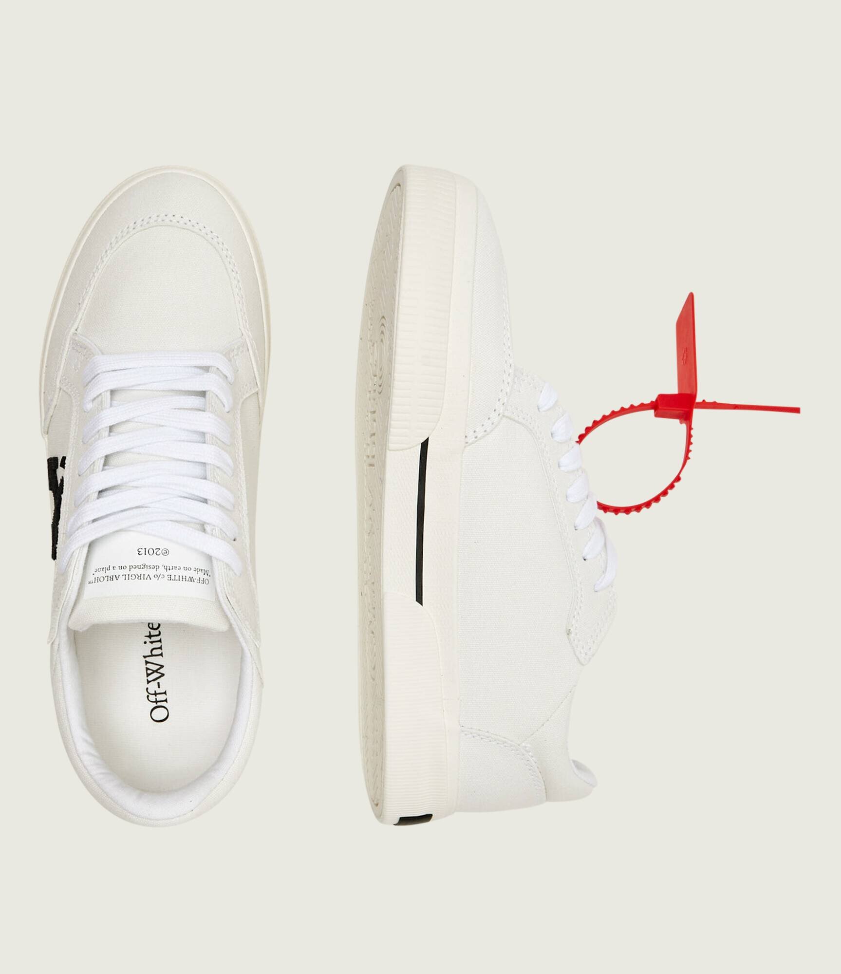 OFF-WHITE Teniși M-VULC LOW cu adaos de piele