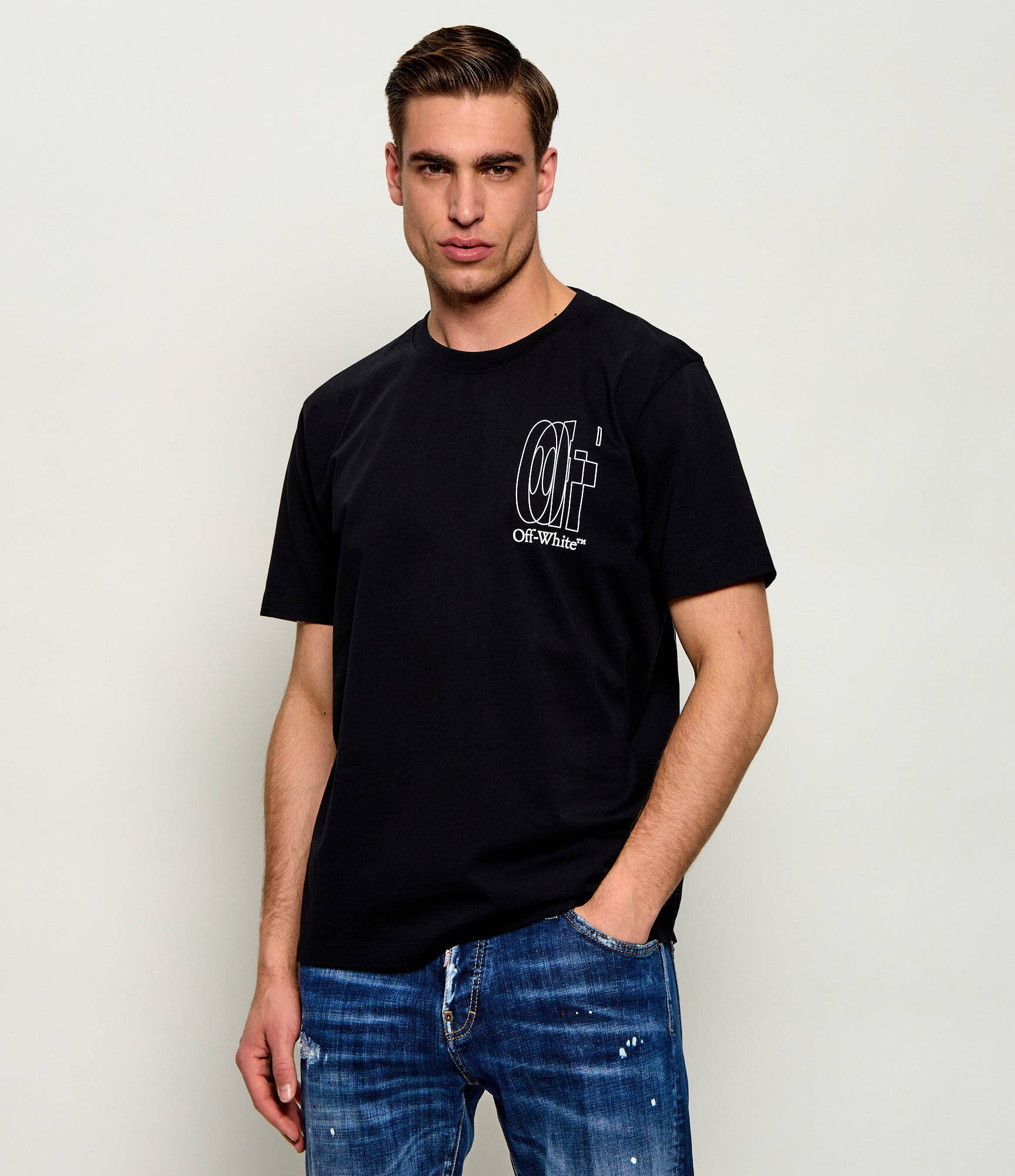OFF-WHITE Tricou BIG DOUBLE ARROW | Slim Fit