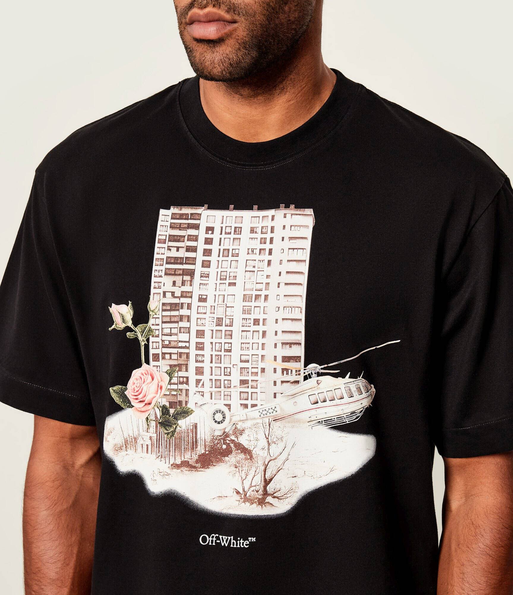 OFF-WHITE Tricou BUILDING SKATE | regular fit