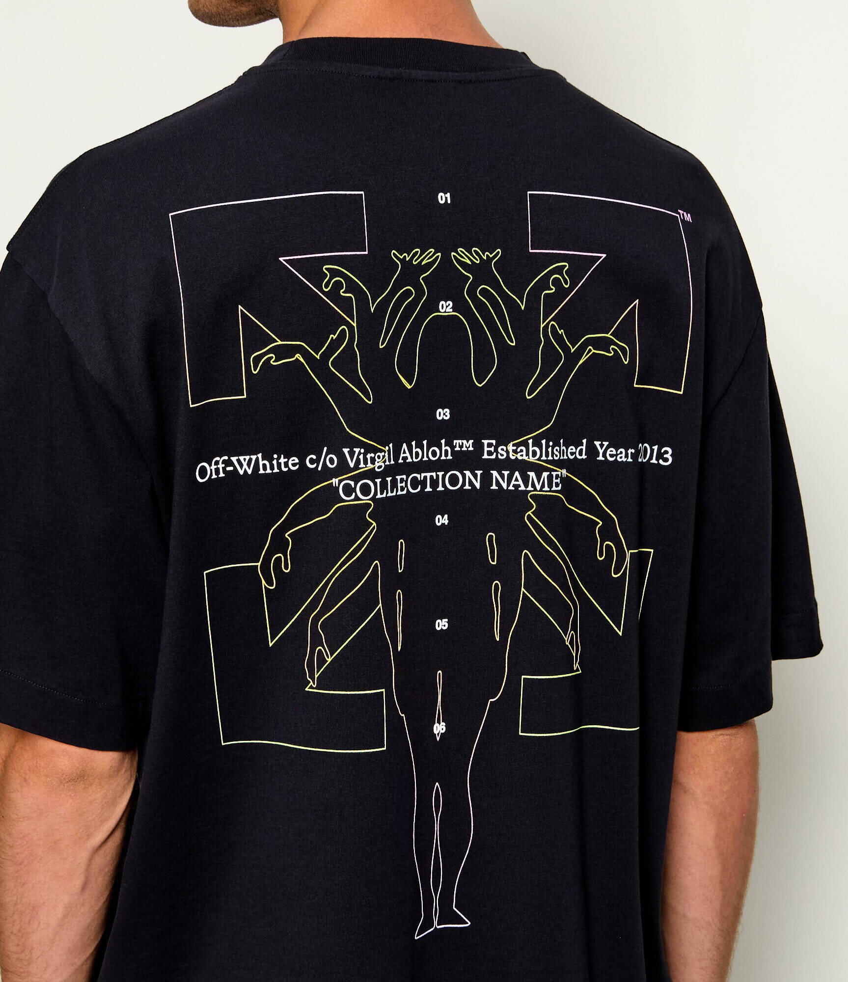 OFF-WHITE Tricou Chakra Arrow Skate | Oversize fit