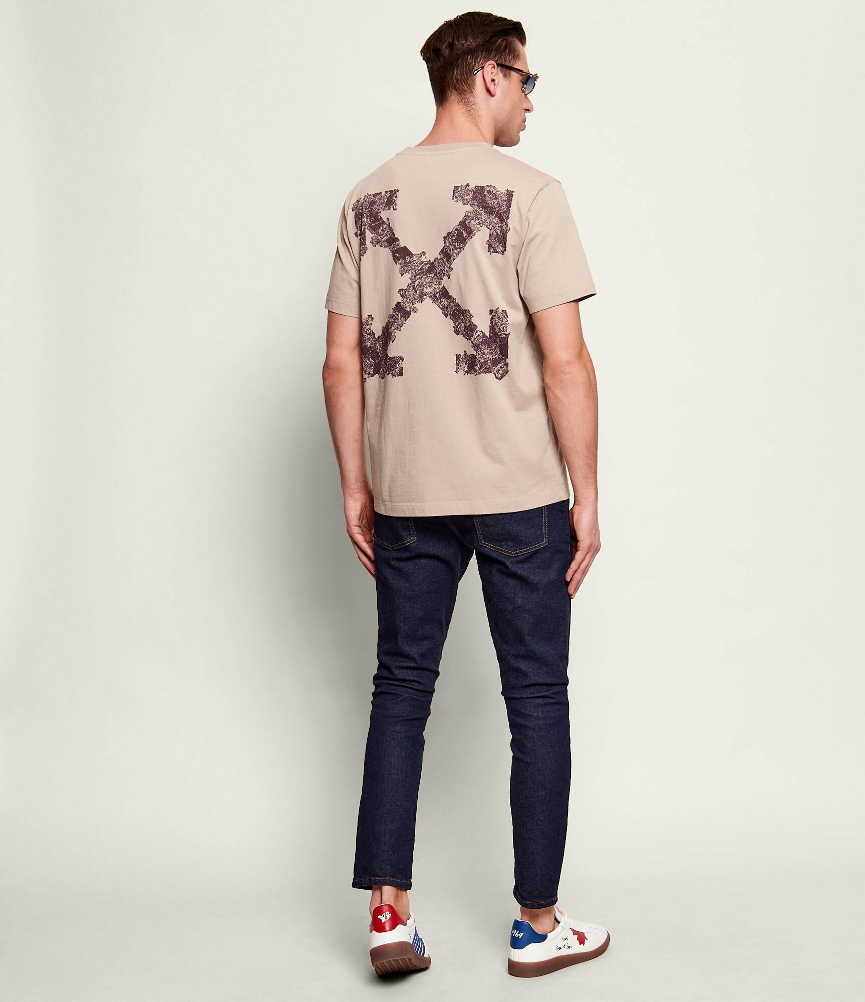 OFF-WHITE Tricou HERALDIC TRESHOLD ARROWS | Slim Fit