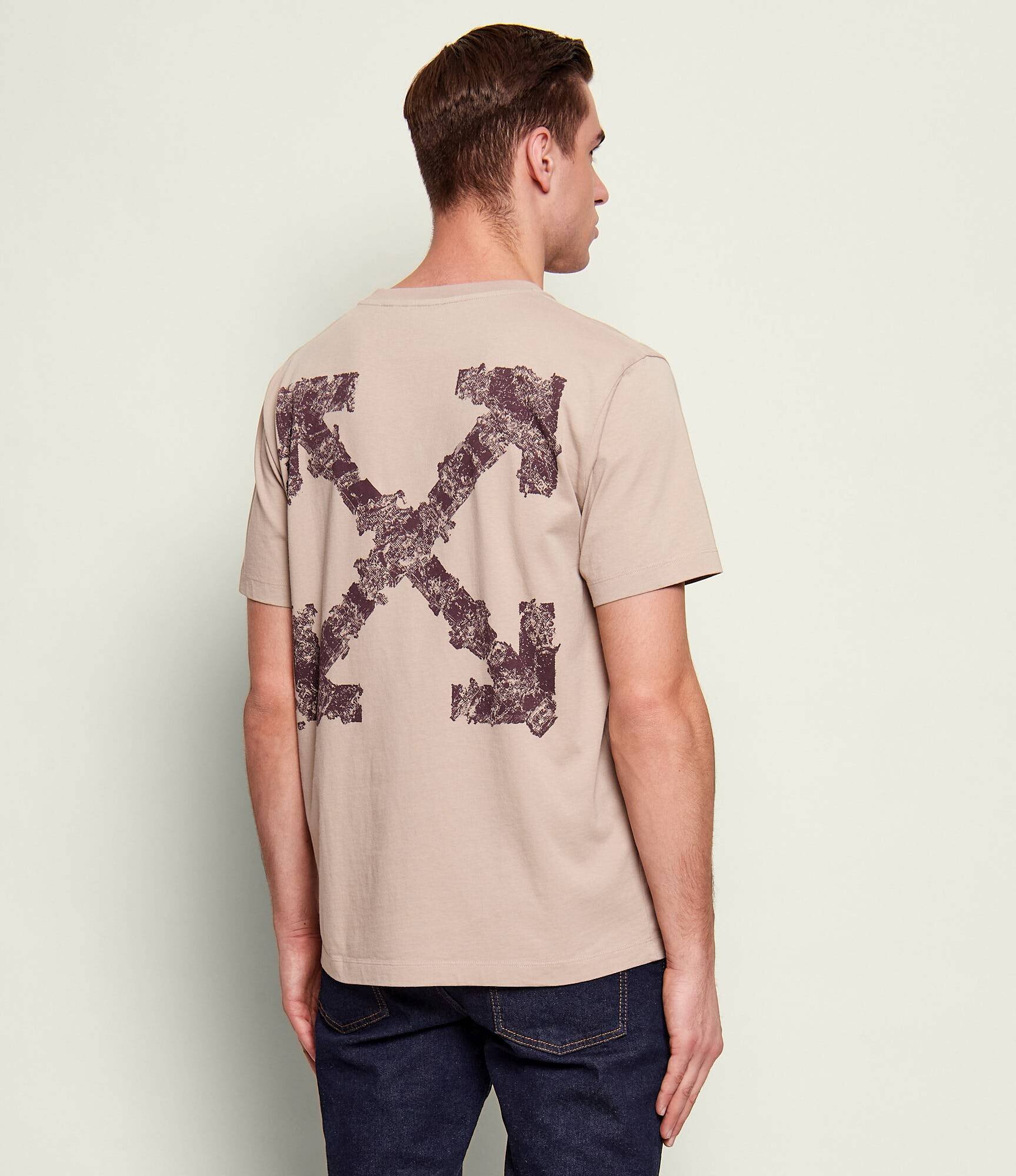 OFF-WHITE Tricou HERALDIC TRESHOLD ARROWS | Slim Fit