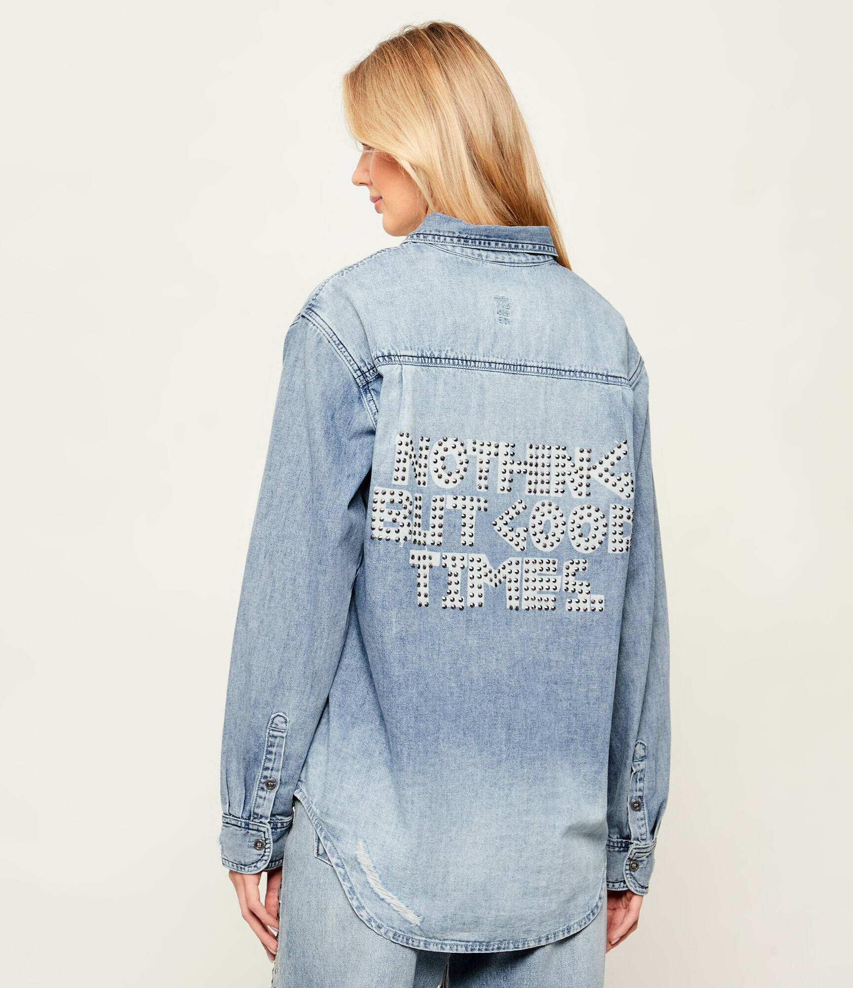 One Teaspoon De blugi cămașă 25TH BIRTHDAY EVERYDAY | Oversize fit