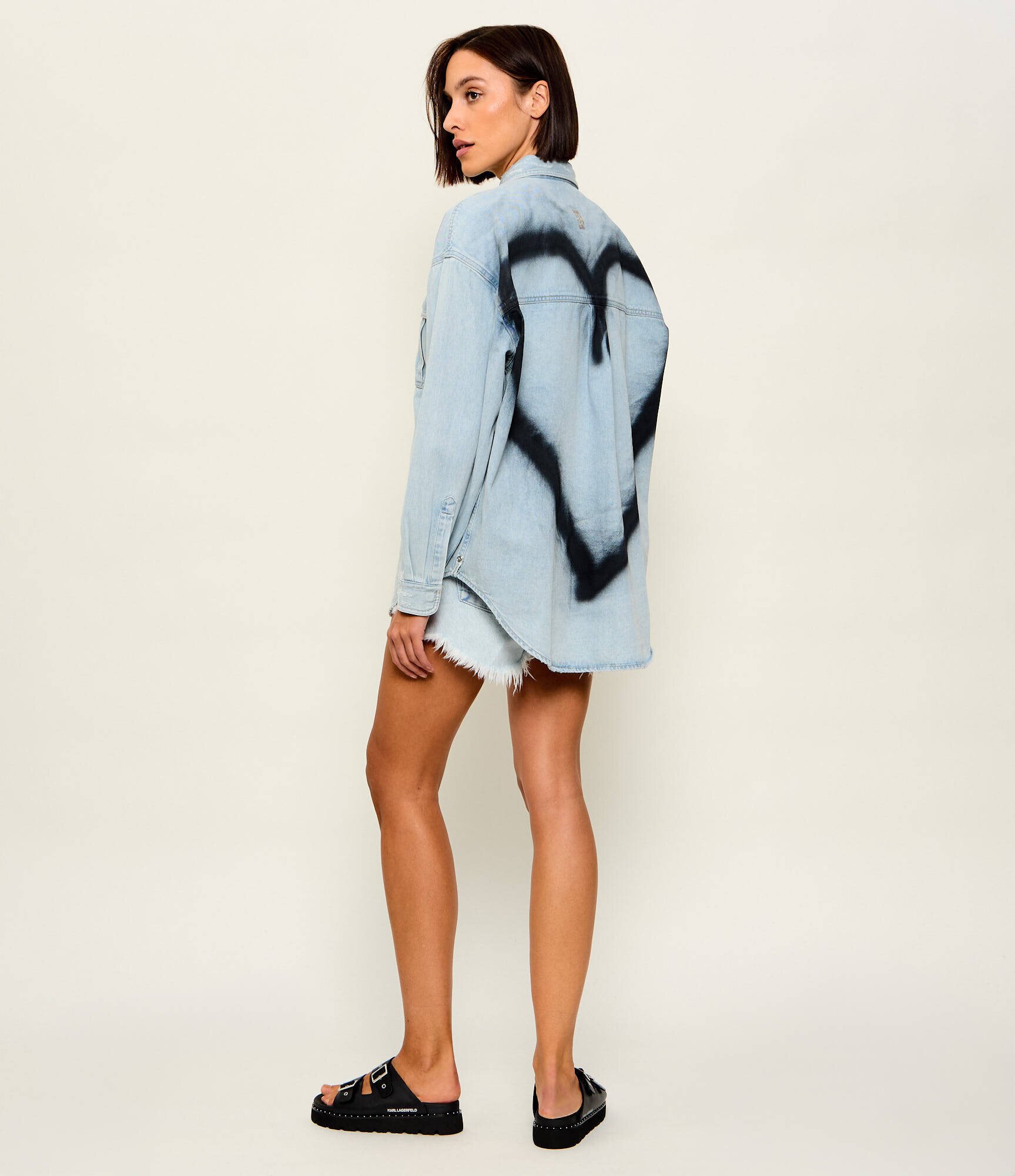 One Teaspoon De blugi cămașă Daydream Heart | Oversize fit