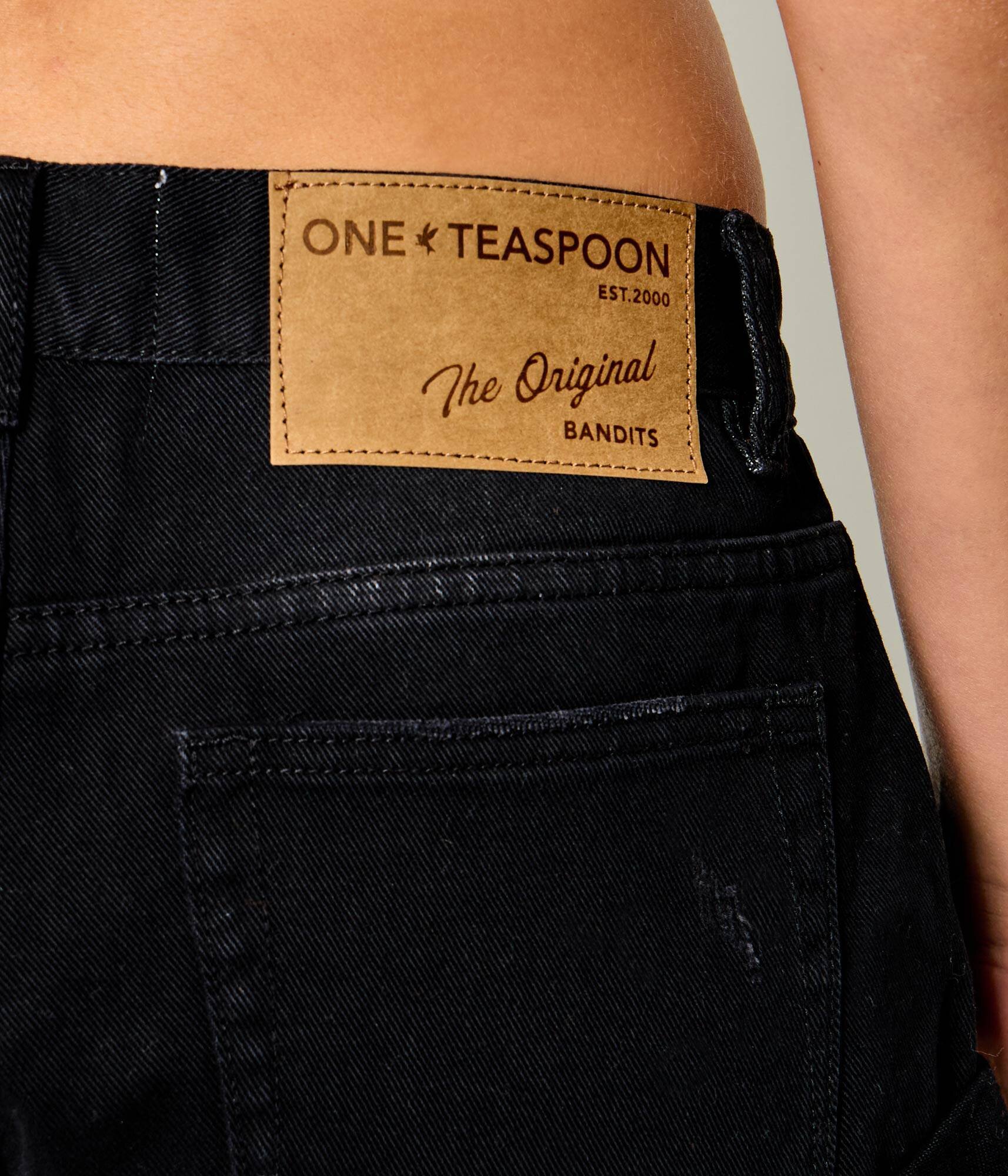 One Teaspoon De blugi pantaloni scurți Bandits | Loose fit | low waist