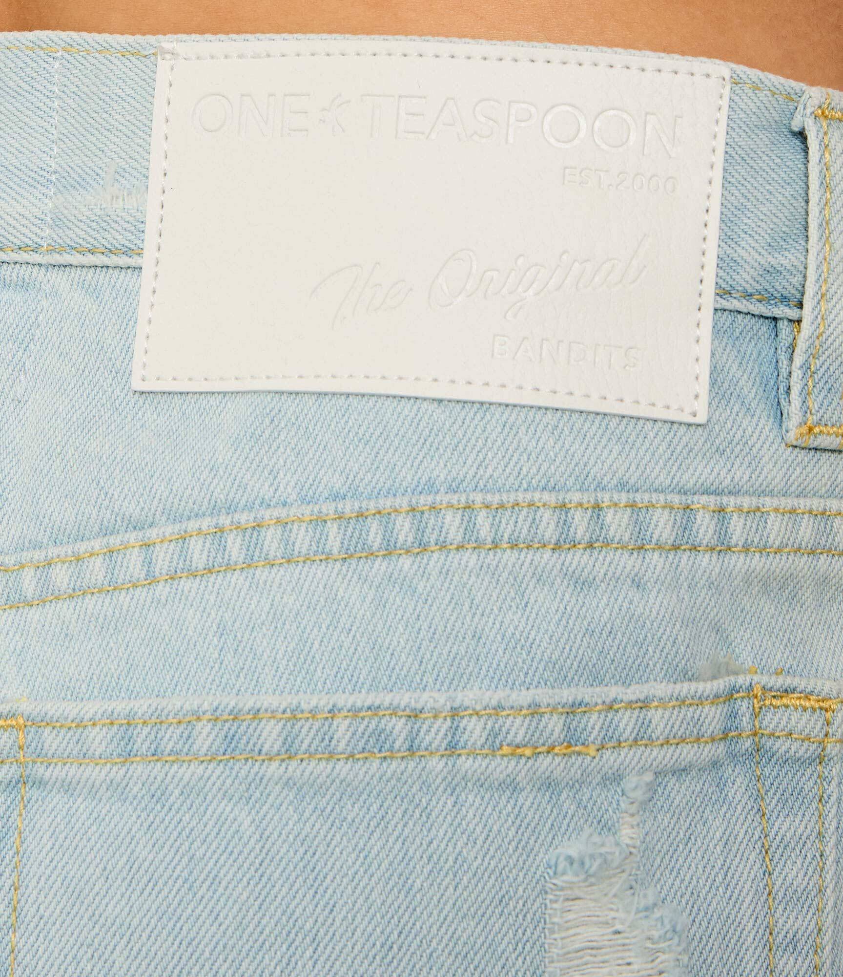 One Teaspoon De blugi pantaloni scurți Bandits | Loose fit | low waist
