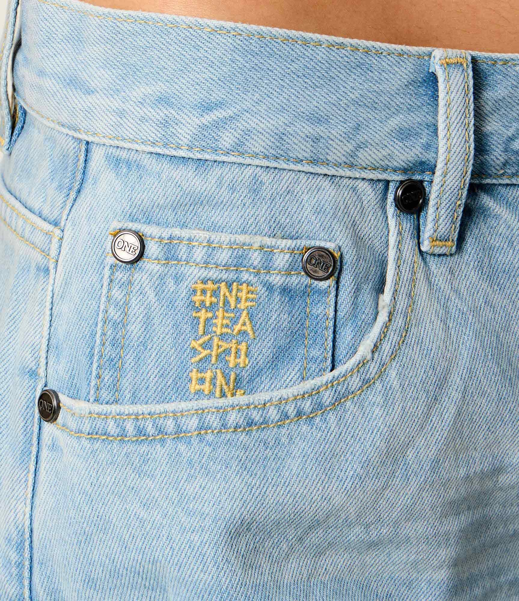 One Teaspoon De blugi pantaloni scurți Bandits | Loose fit | low waist