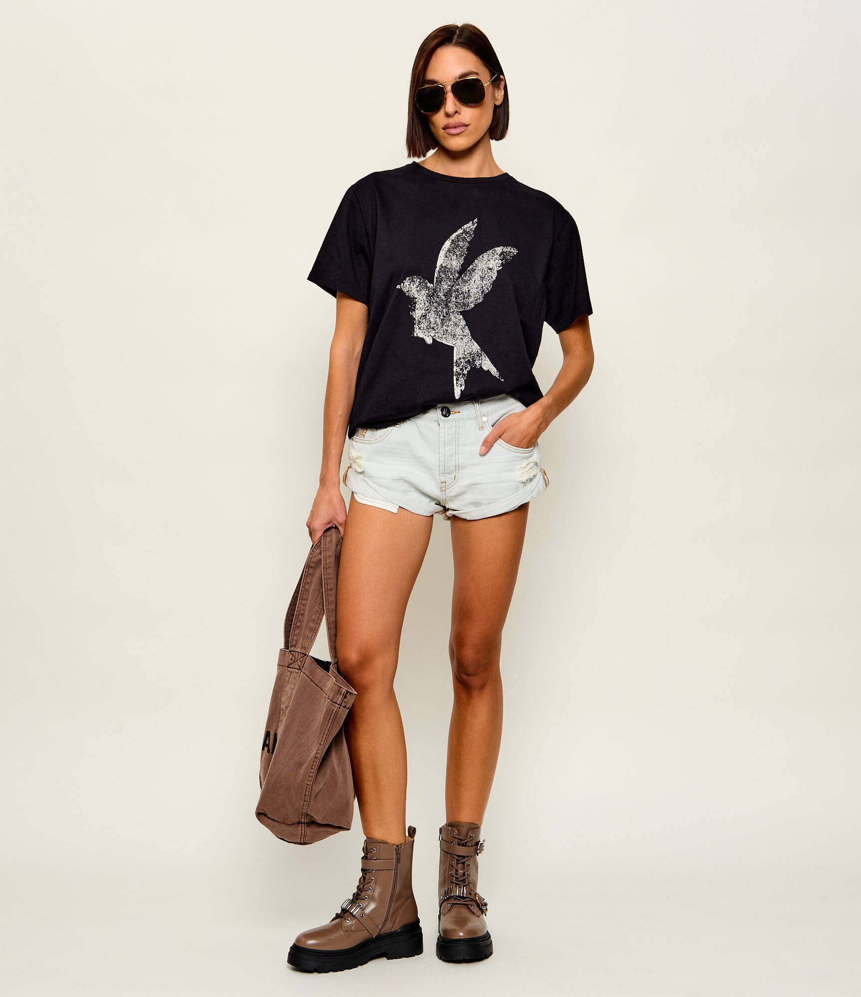 One Teaspoon De blugi pantaloni scurți Bandits | regular fit | low waist