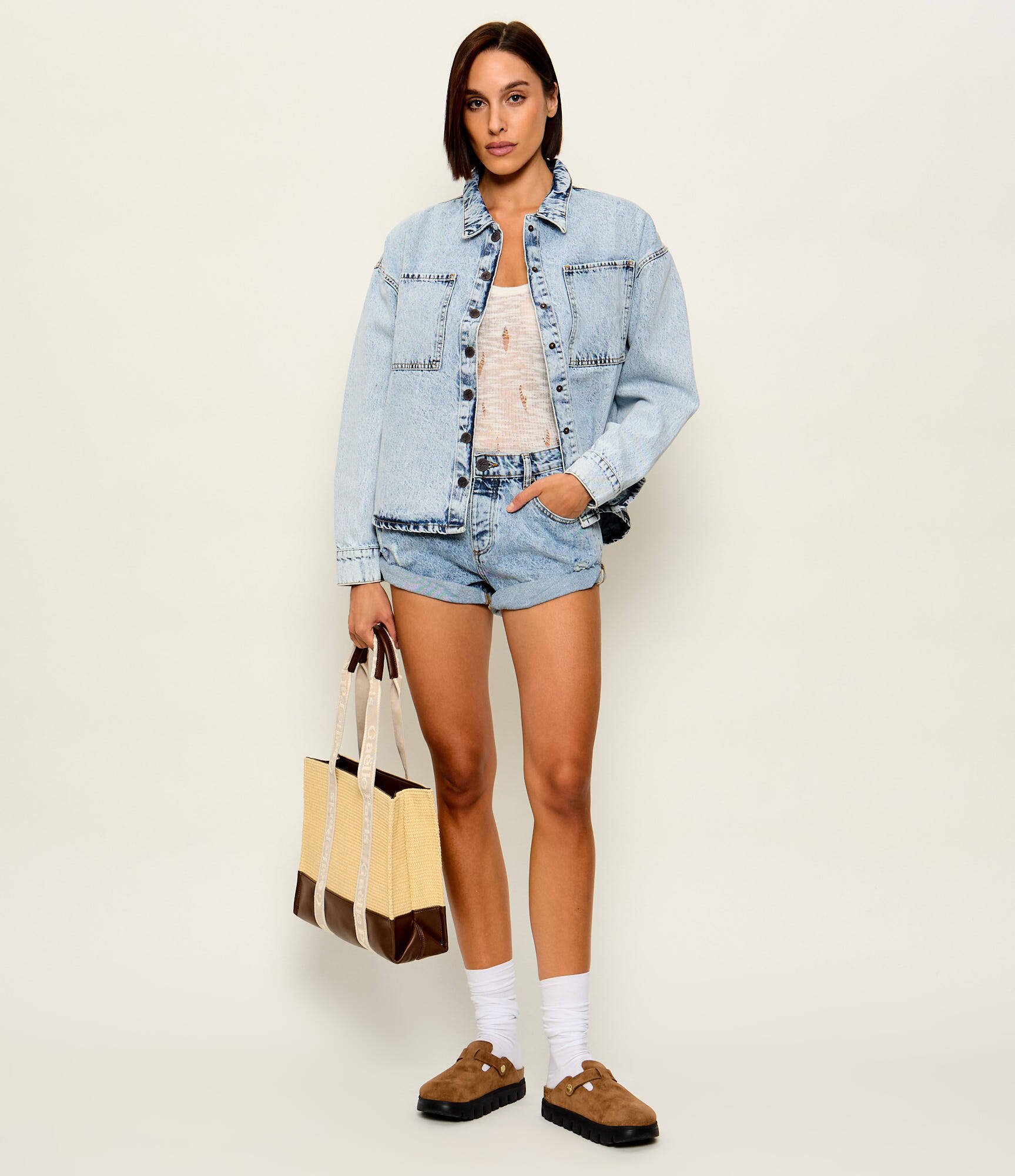 One Teaspoon De blugi pantaloni scurți Bandits | regular fit | low waist