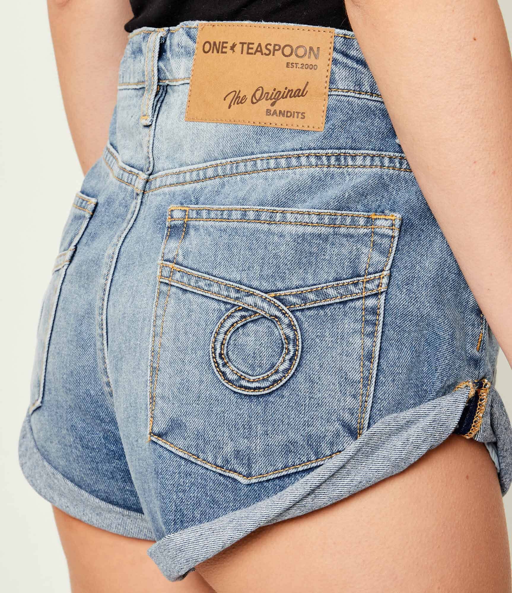 One Teaspoon De blugi pantaloni scurți BANDITS | Relaxed fit | low waist