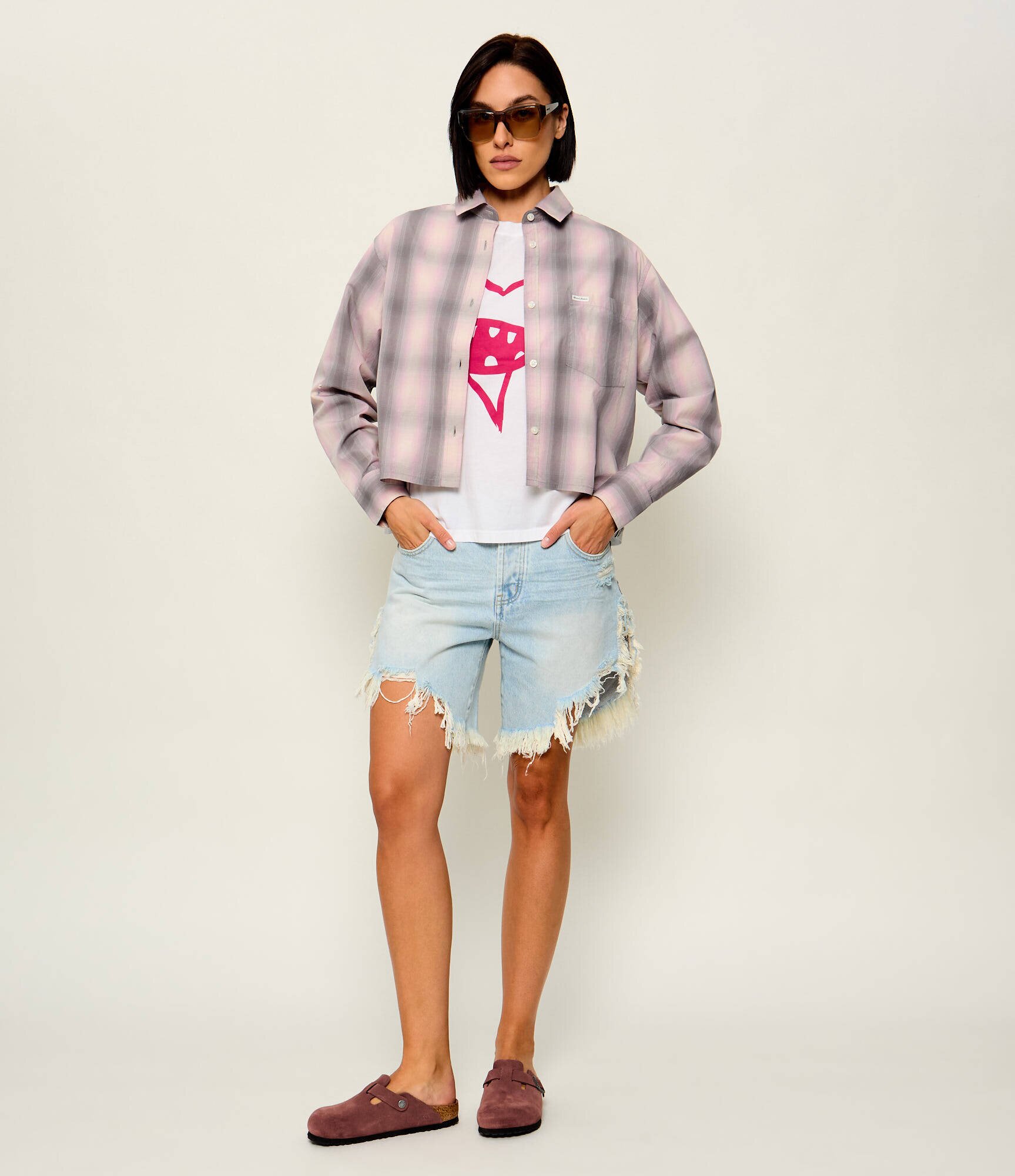 One Teaspoon De blugi pantaloni scurți Frankies | Relaxed fit | low waist