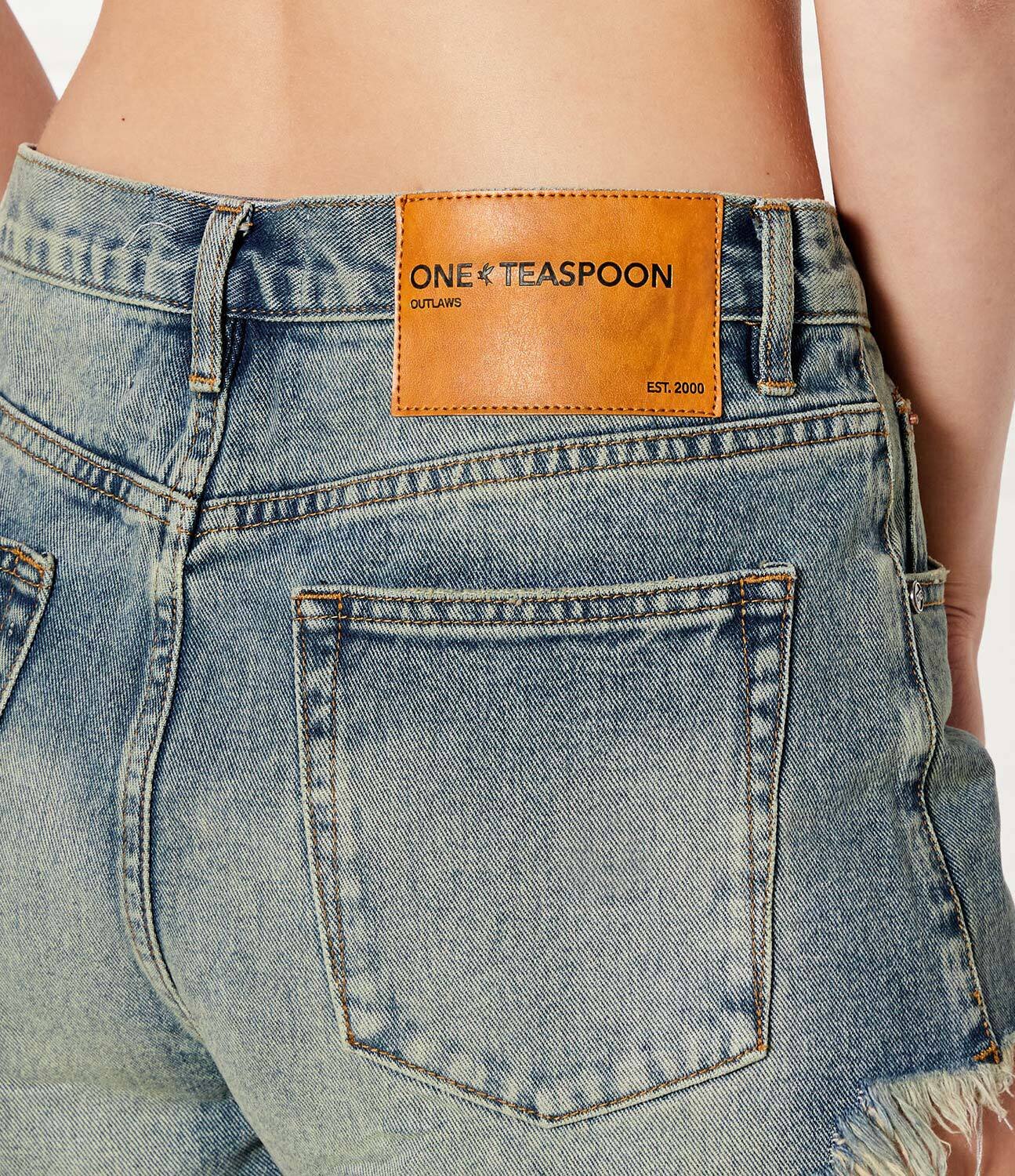 One Teaspoon De blugi pantaloni scurți PHOENIX | Regular Fit