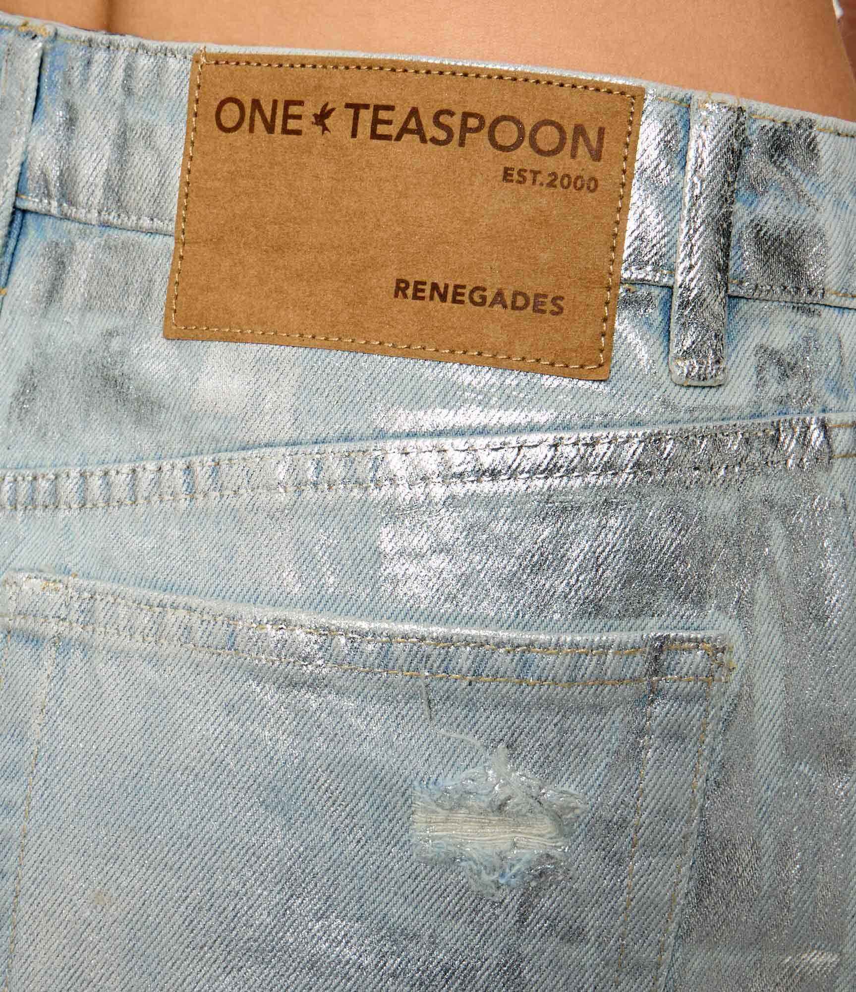 One Teaspoon De blugi pantaloni scurți Renegades | Loose fit | high waist