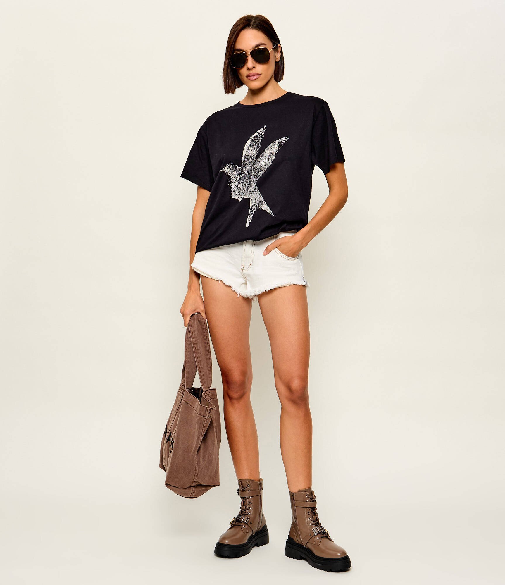 One Teaspoon De blugi pantaloni scurți Renegades | regular fit | high waist
