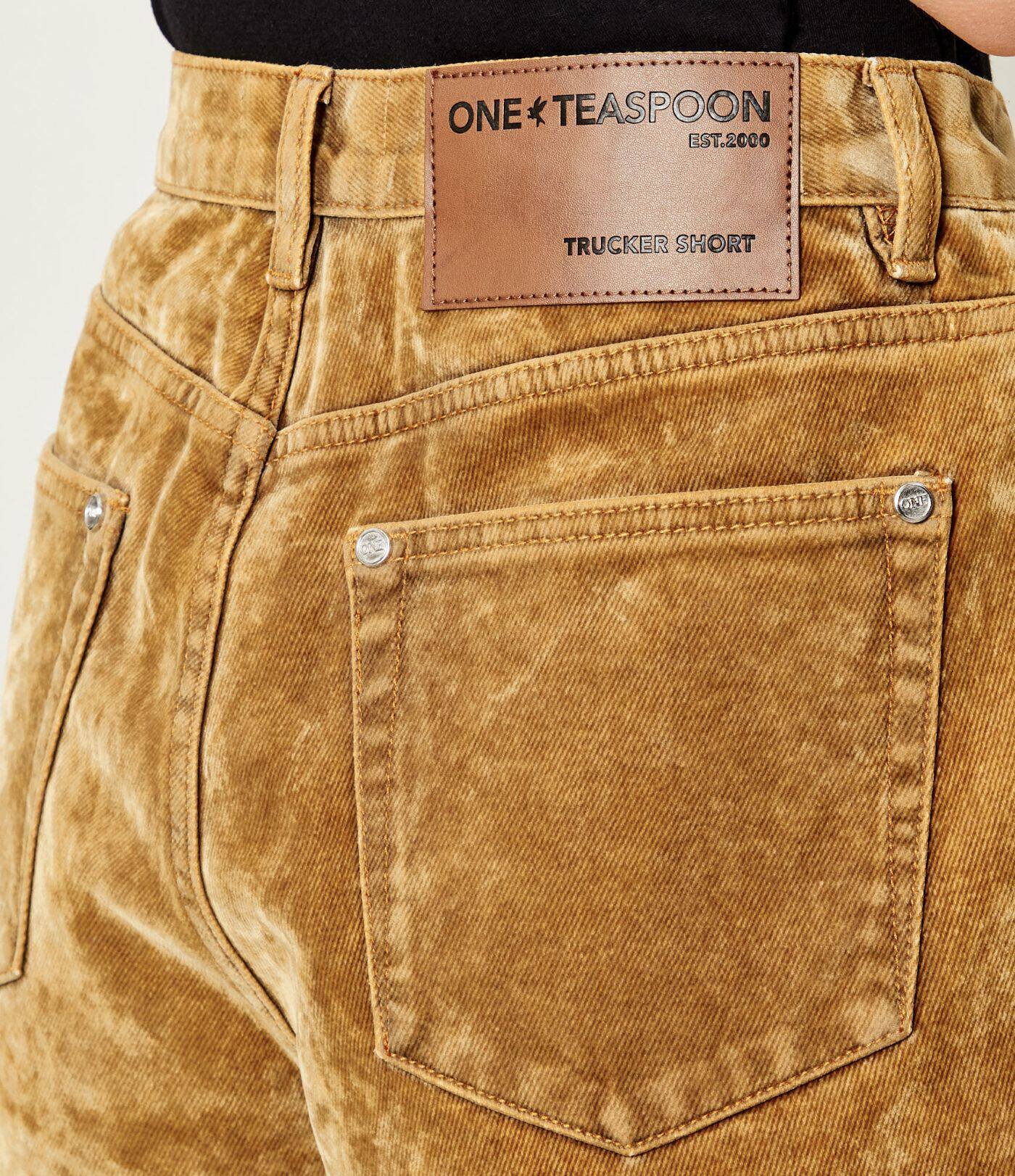 One Teaspoon De blugi pantaloni scurți TRUCKERS | Relaxed fit | mid waist