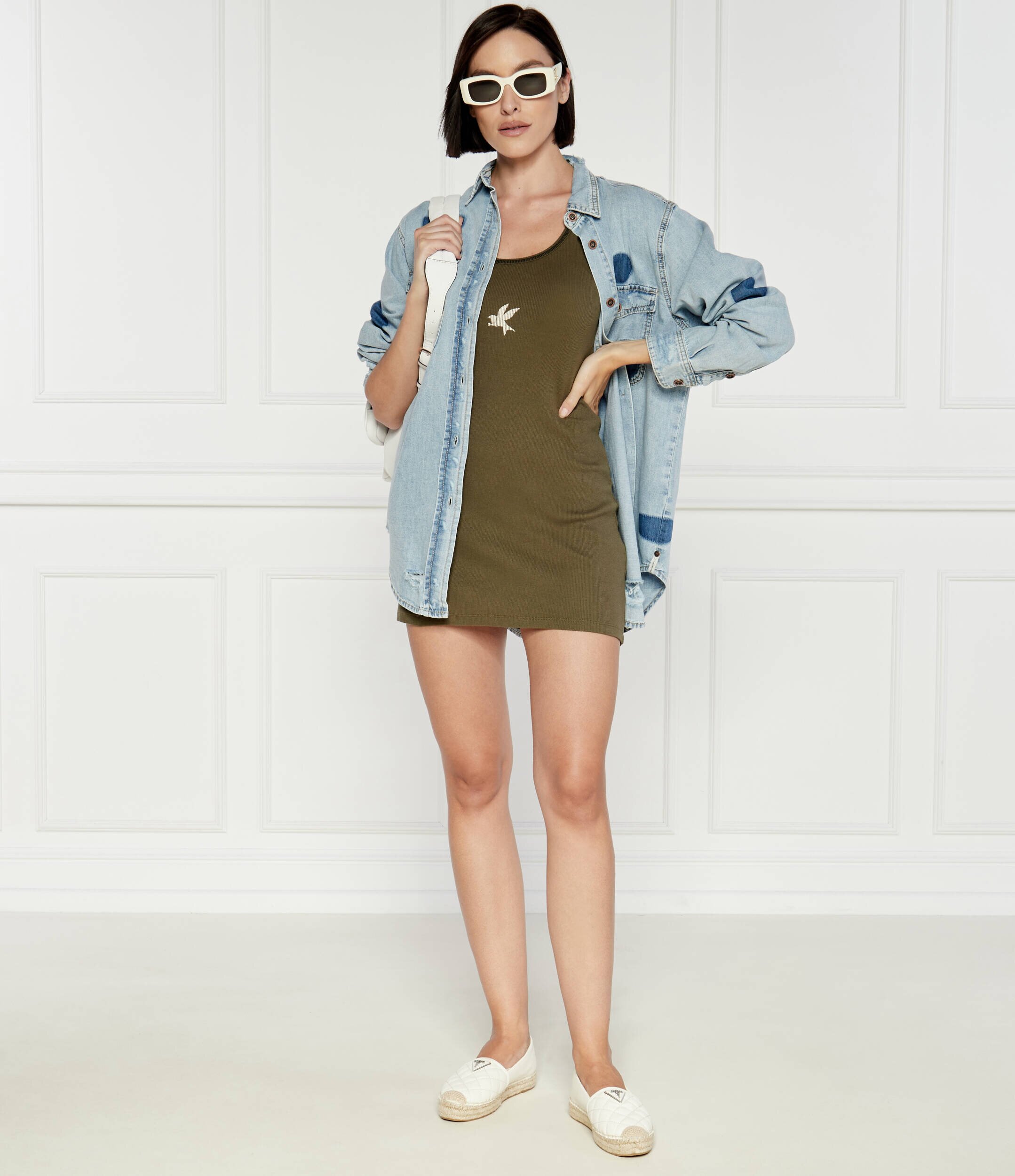 One Teaspoon Rochie Rib Singlet