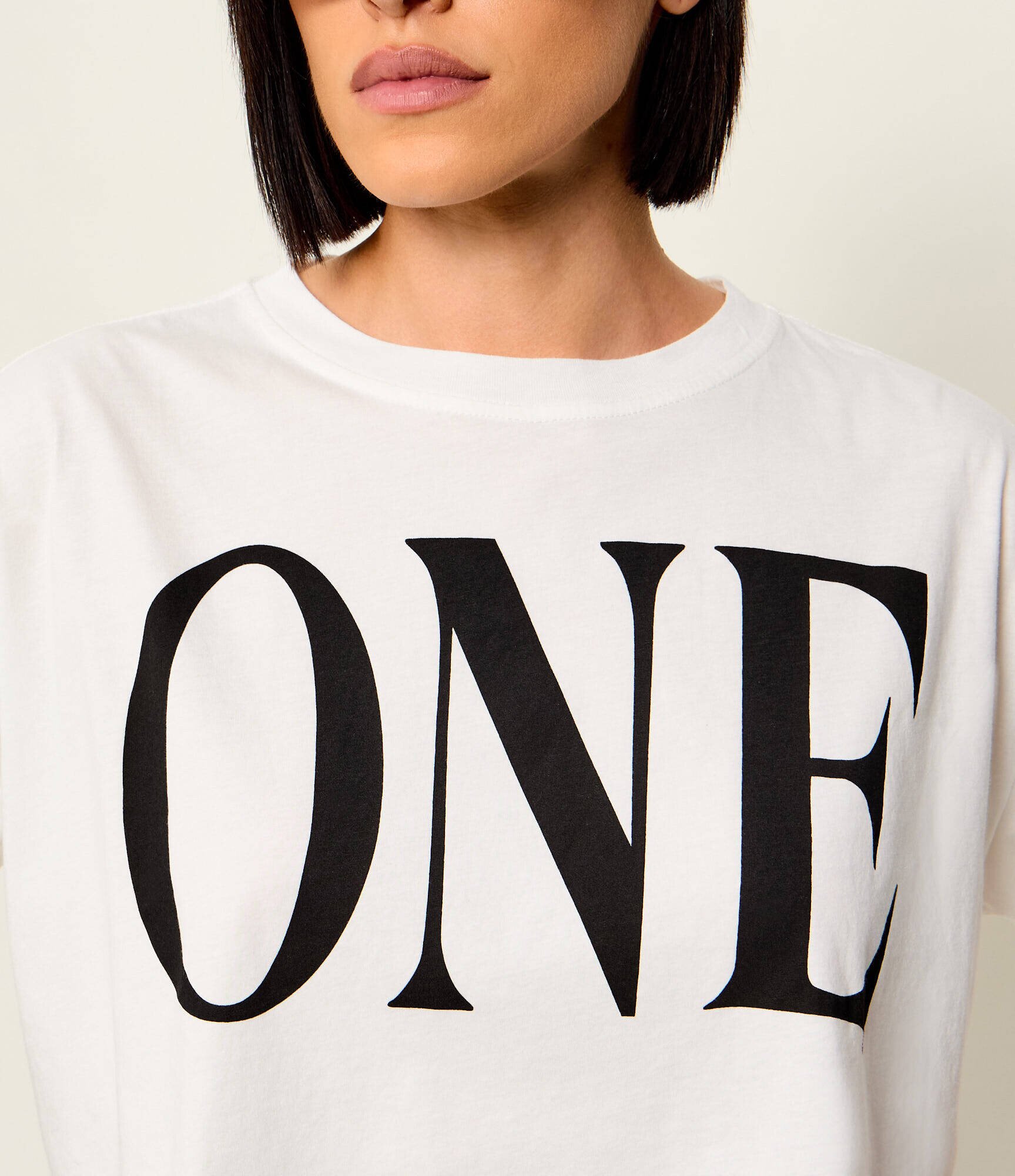 One Teaspoon Tricou One Logo Boxy Crop | Cropped Fit