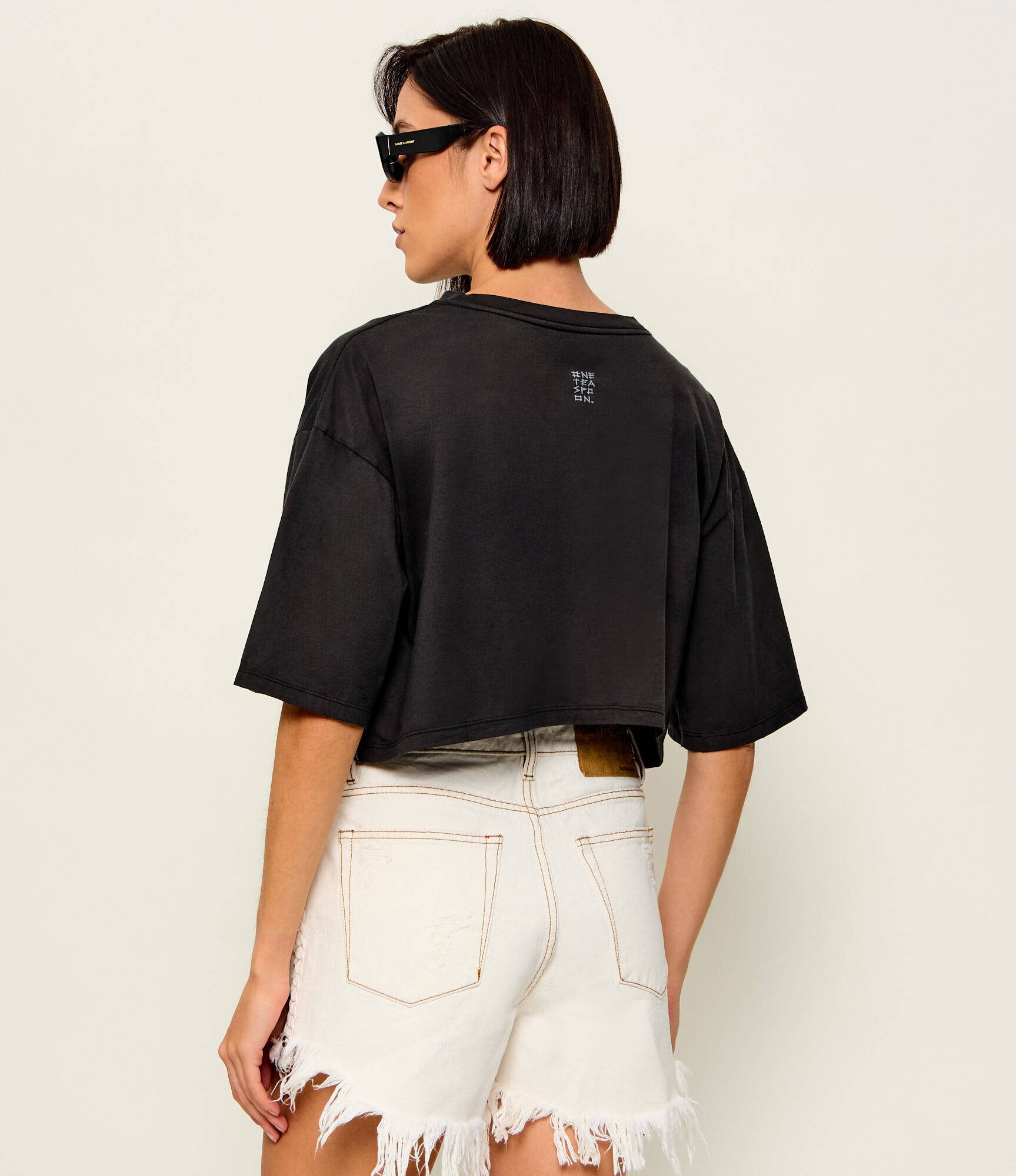 One Teaspoon Tricou Wild Horses | Cropped Fit