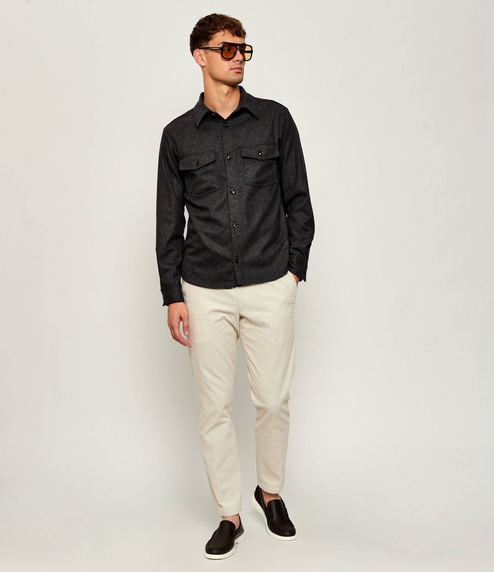 Oscar Jacobson De lână cămașă Magnus | regular fit