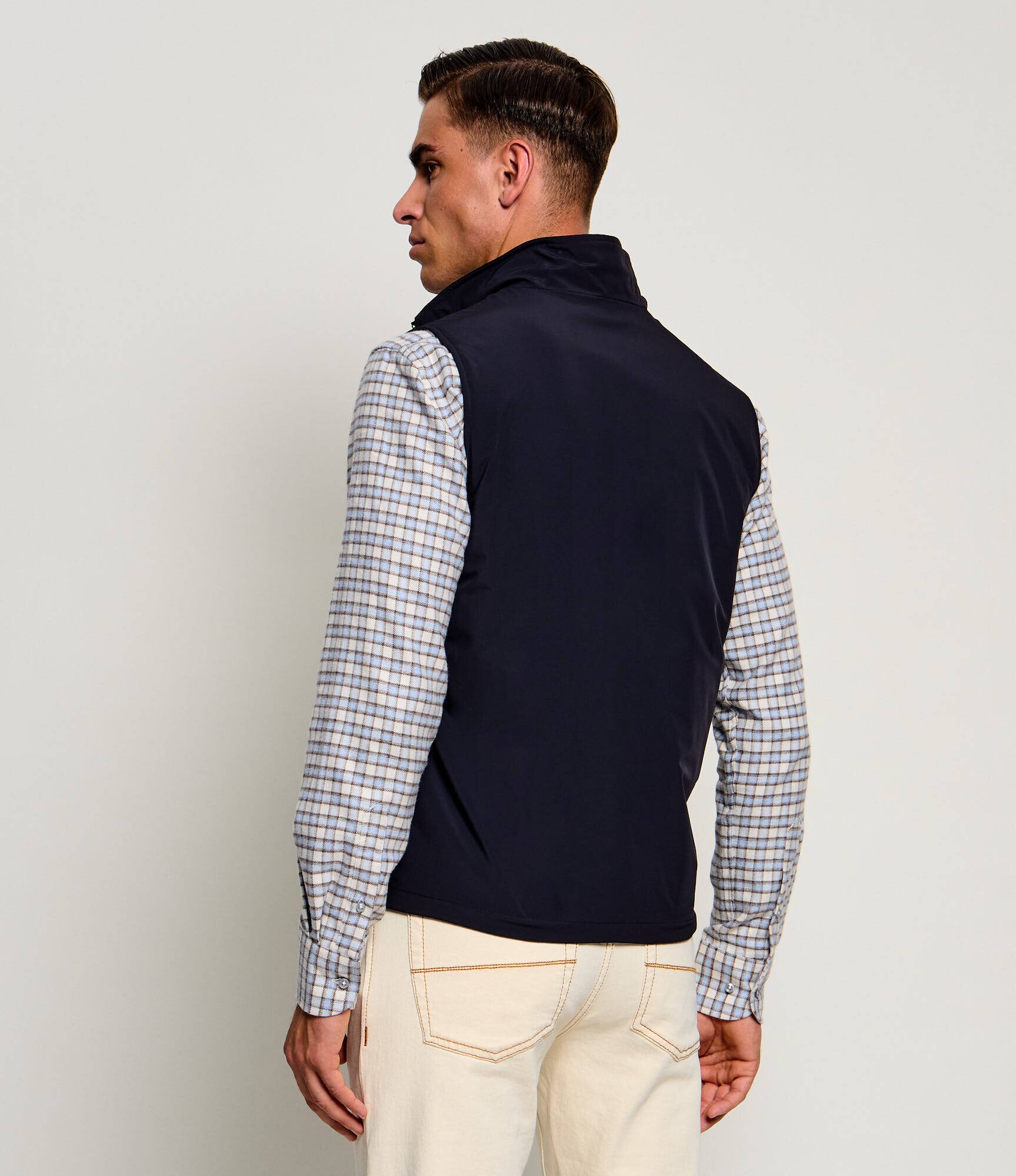 Oscar Jacobson De lână cu două fețe vestă | regular fit