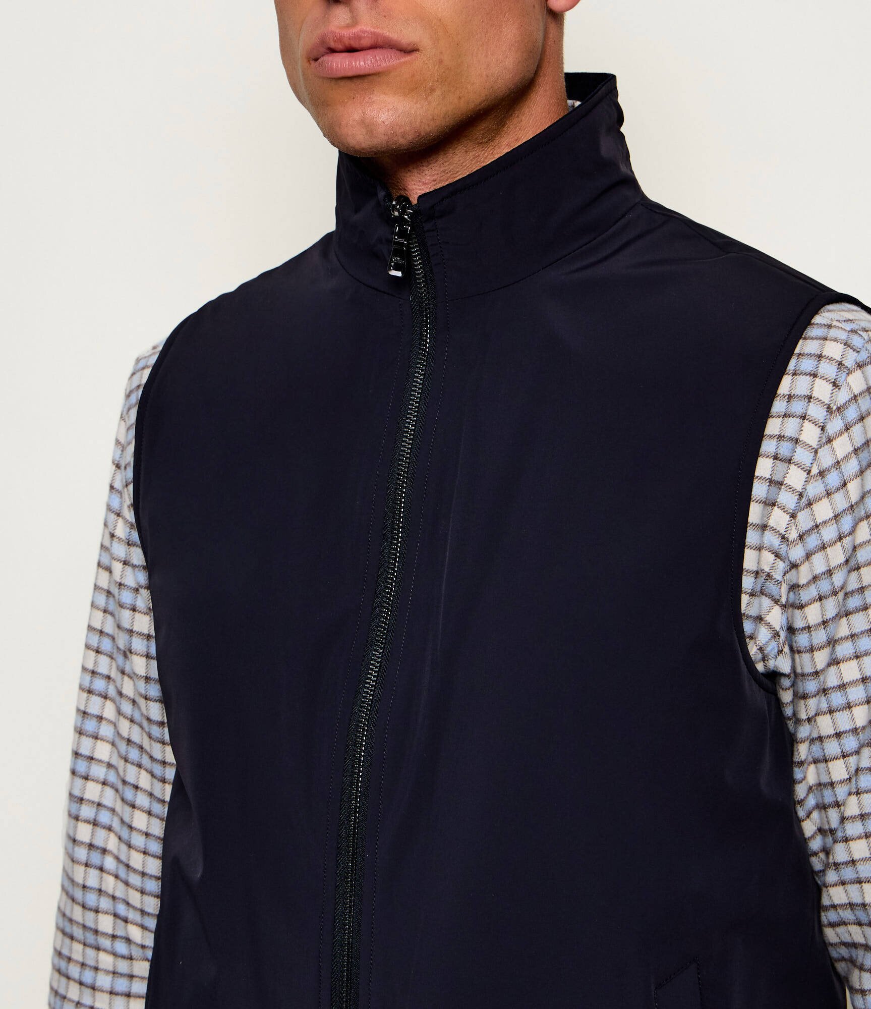 Oscar Jacobson De lână cu două fețe vestă | regular fit