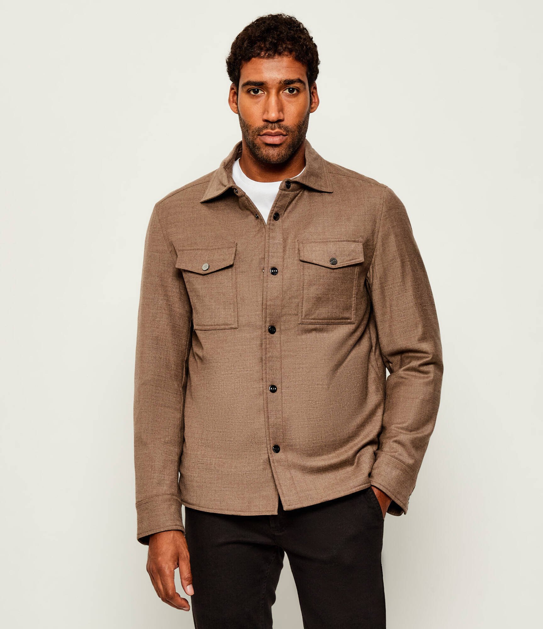 Oscar Jacobson De lână geacă Padded | regular fit