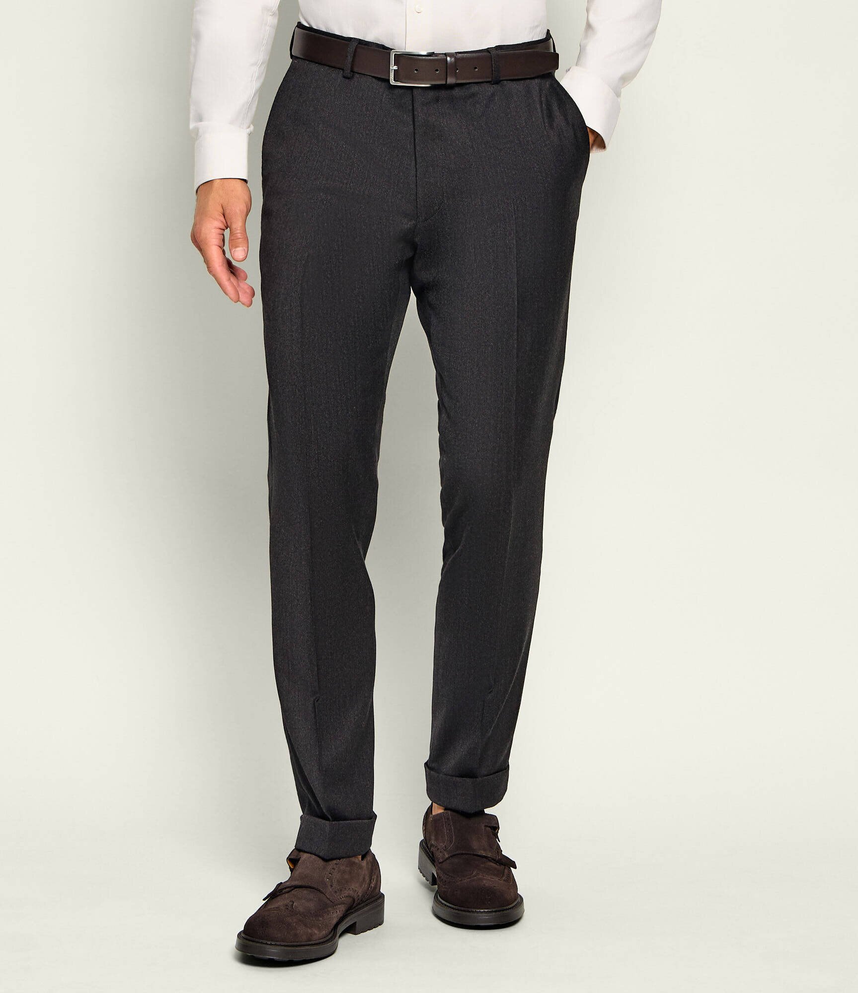 Oscar Jacobson De lână pantaloni chino | regular fit