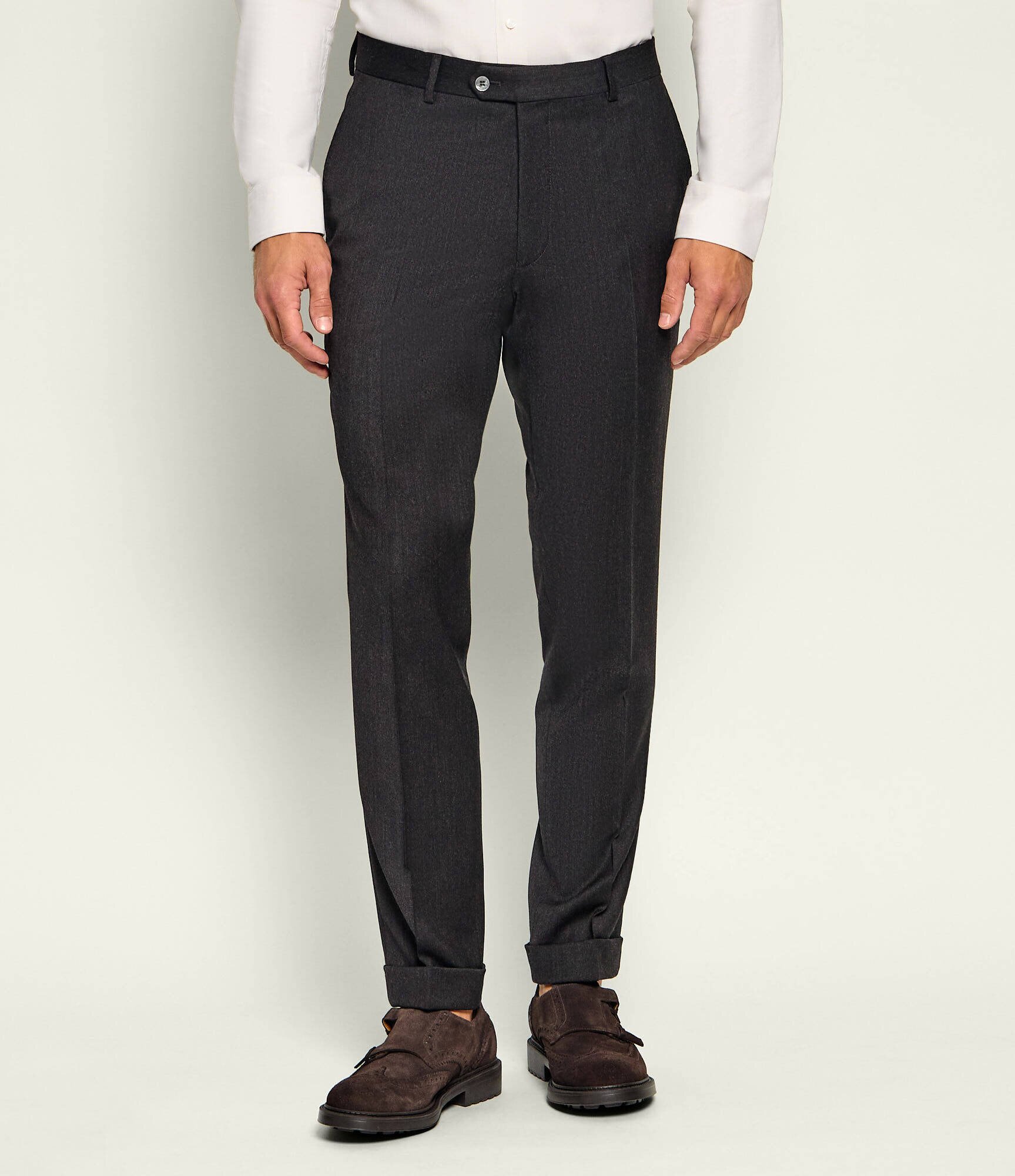 Oscar Jacobson De lână pantaloni chino | regular fit
