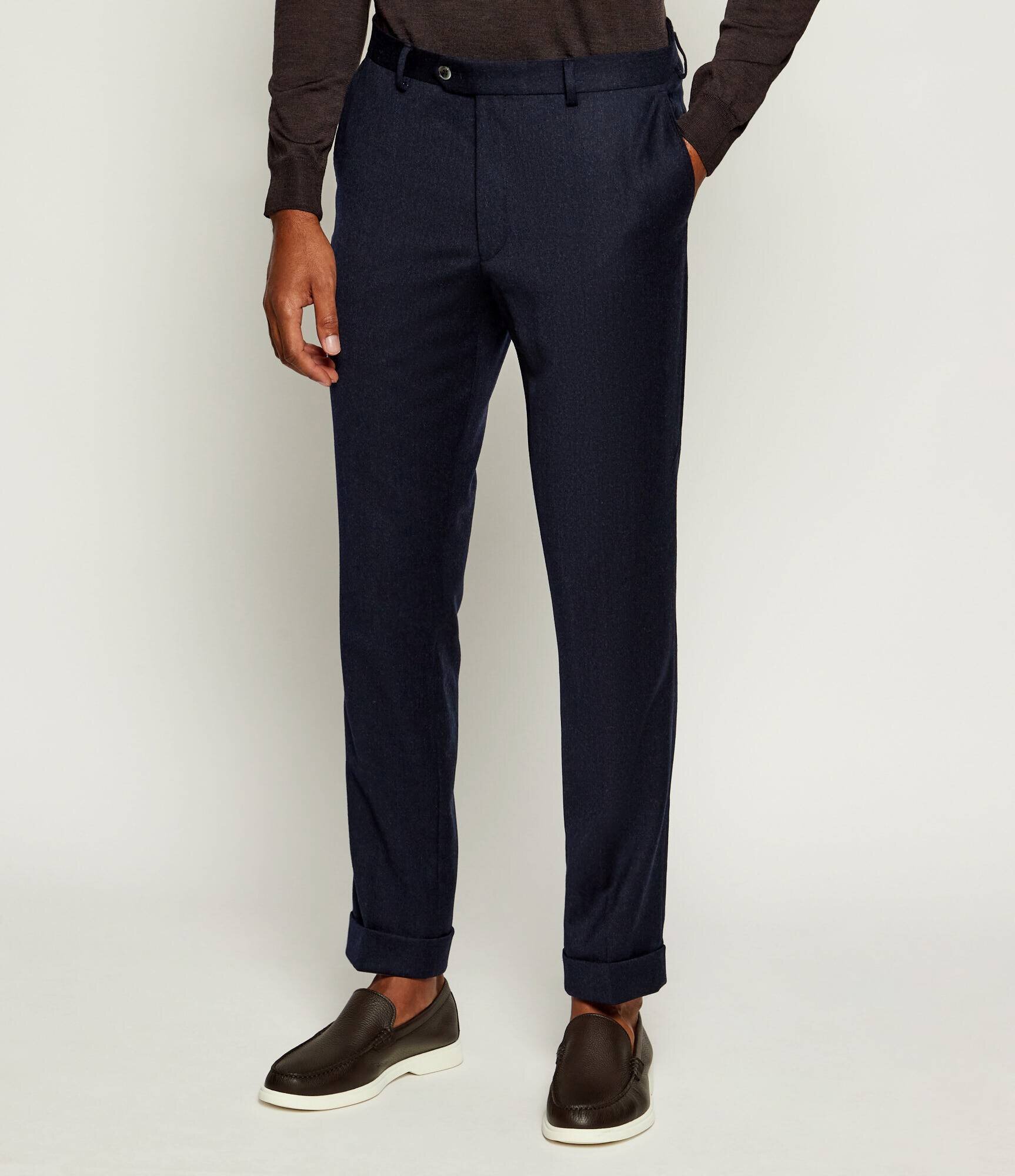 Oscar Jacobson De lână pantaloni chino | regular fit