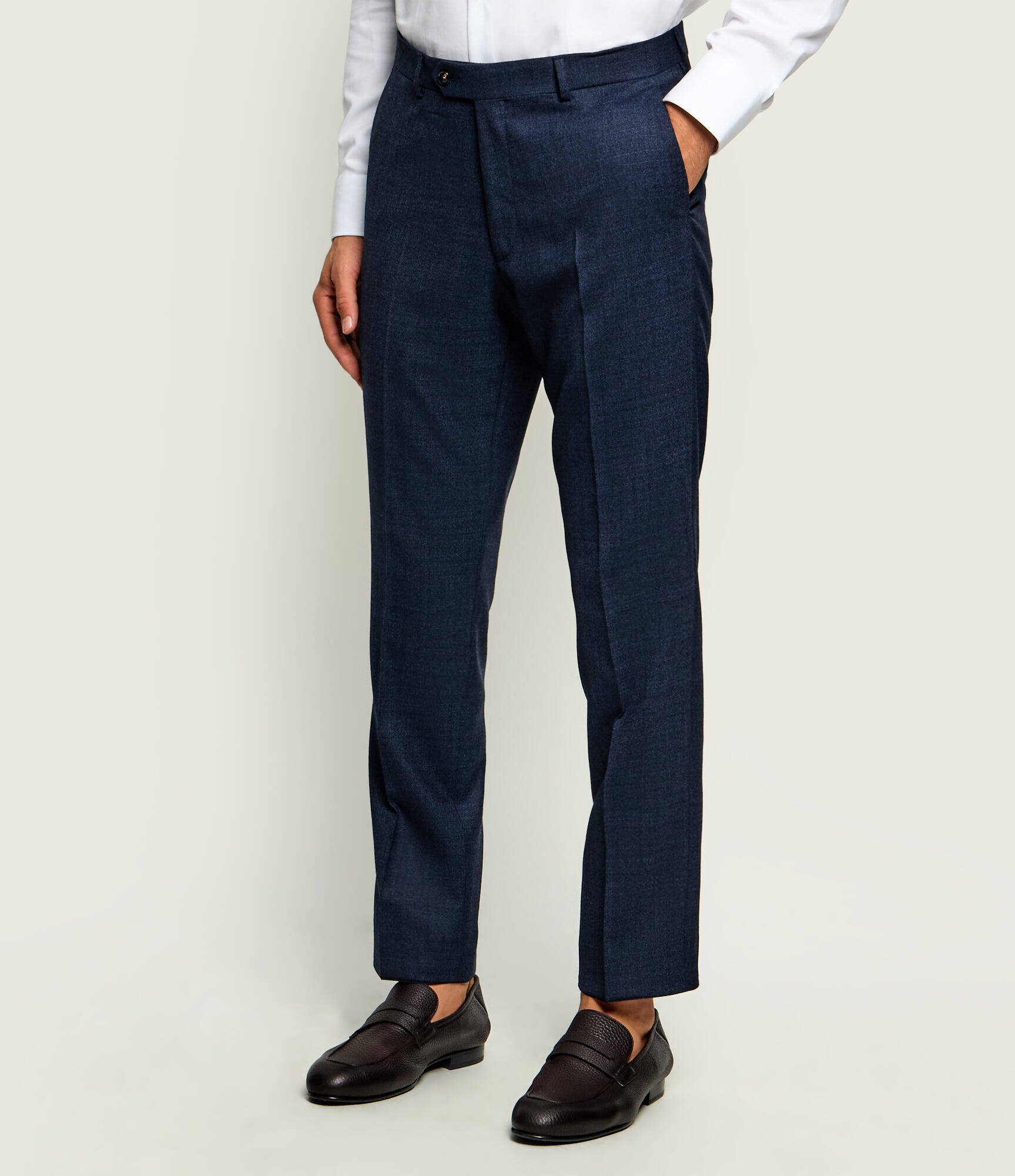 Oscar Jacobson De lână pantaloni Dandy | Slim Fit
