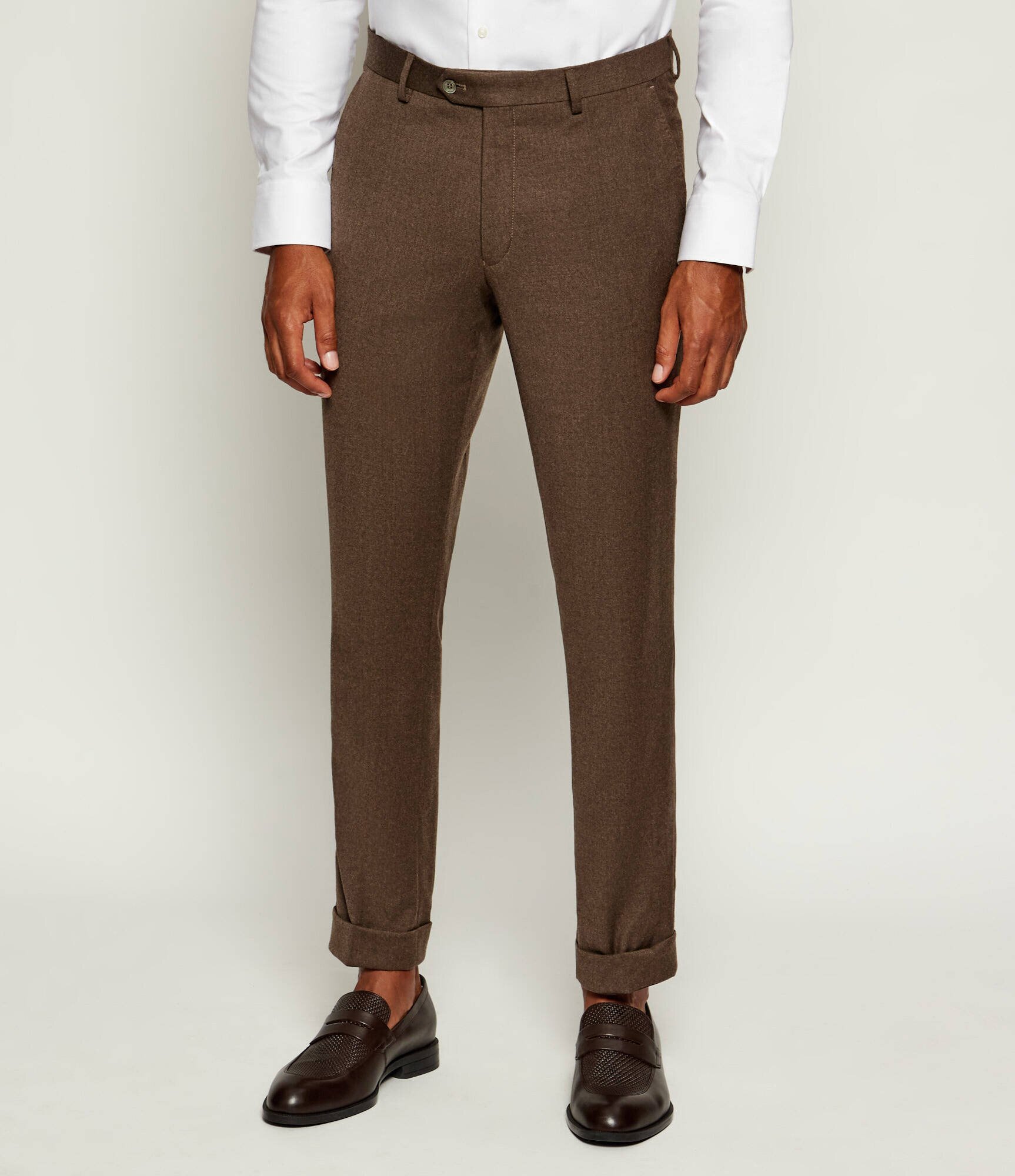 Oscar Jacobson De lână pantaloni | Slim Fit