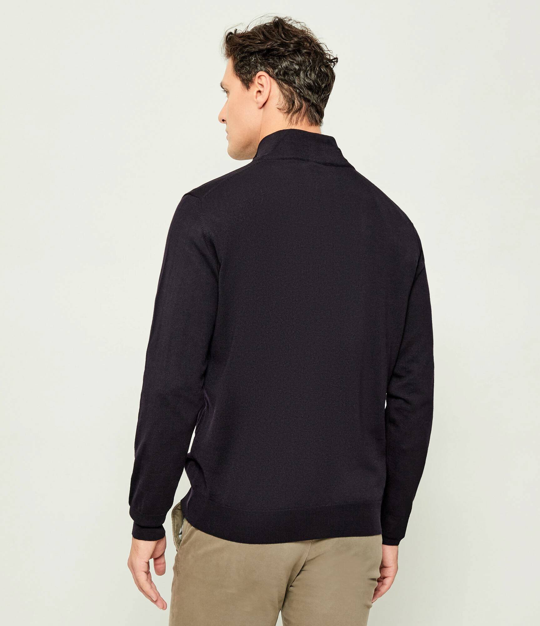 Oscar Jacobson De lână pulover Marlon Half zip | regular fit
