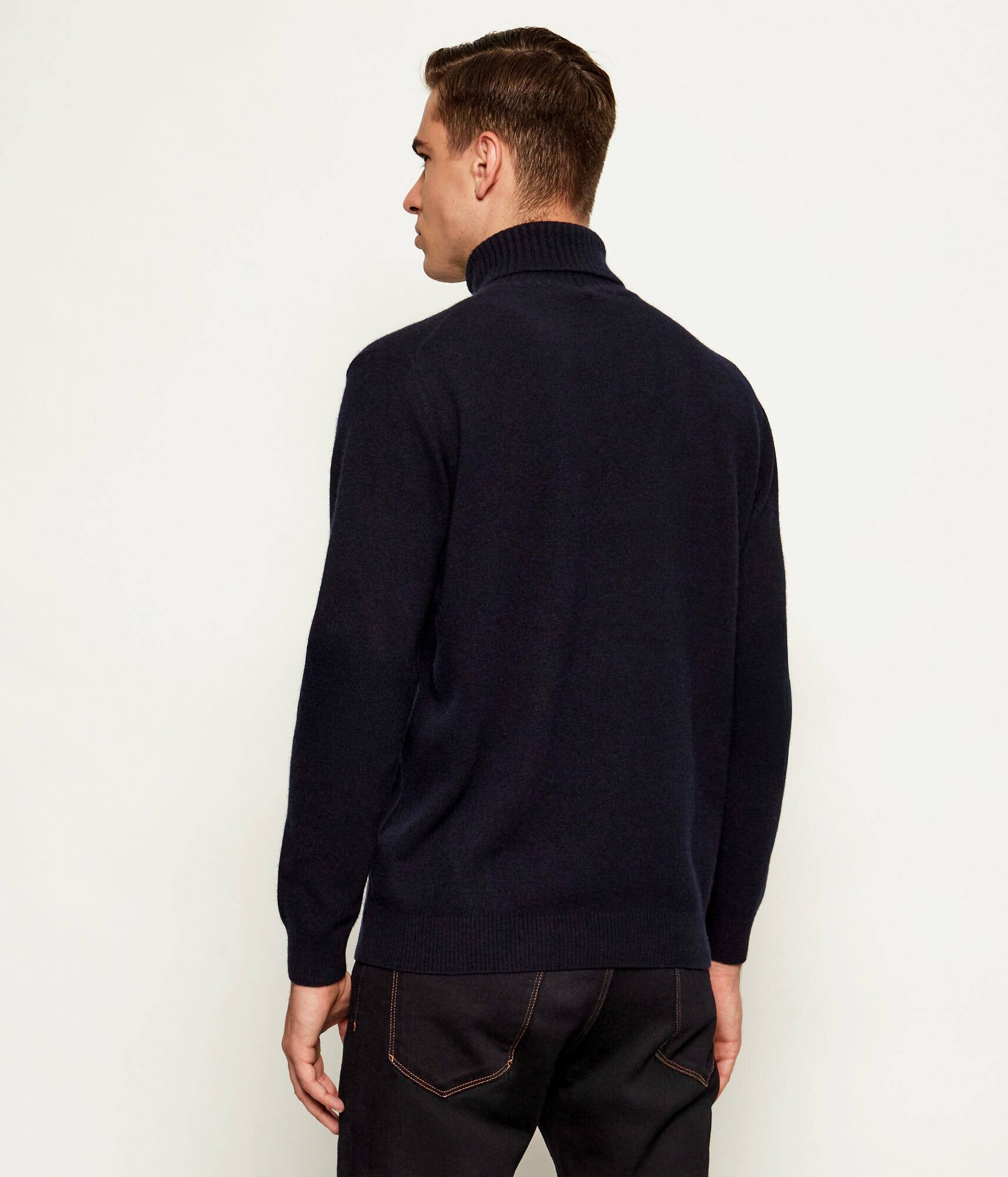 Oscar Jacobson Maletă Salim Rollneck | Regular Fit cu adaos de lână și cașmir
