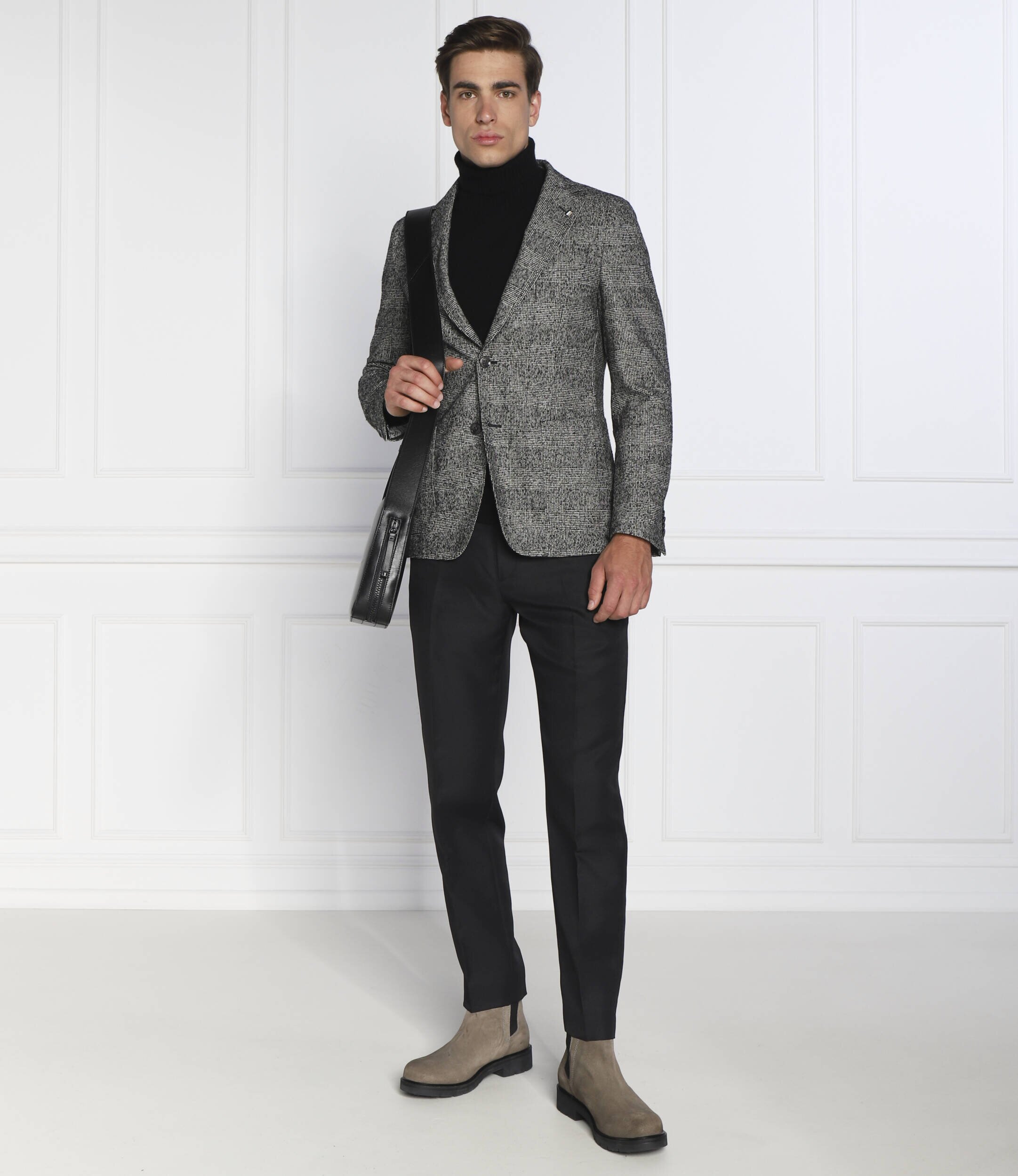 Oscar Jacobson Maletă Salim Rollneck | Regular Fit cu adaos de lână și cașmir