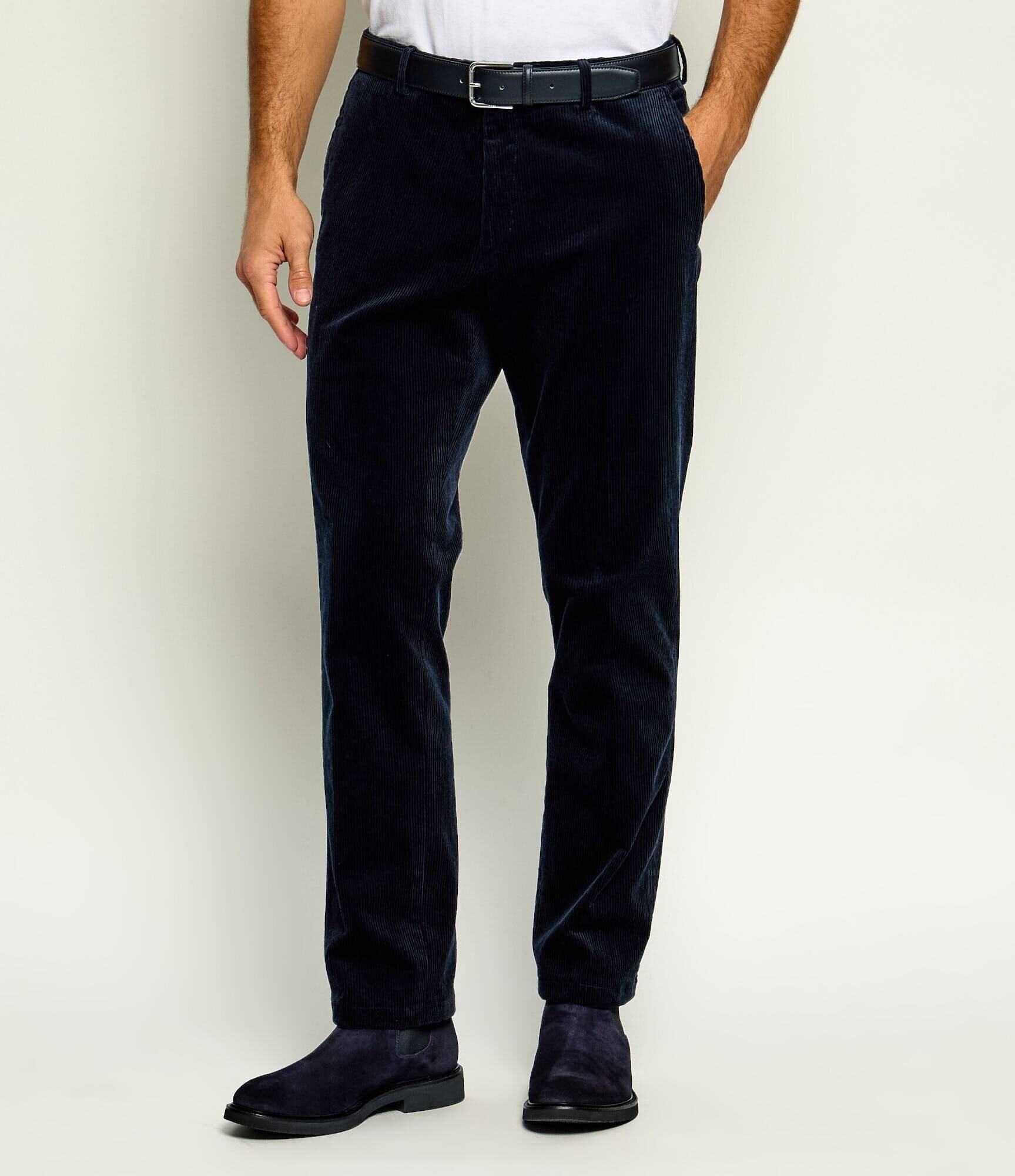 Oscar Jacobson Pantaloni chino Dandy | regular fit | catifea reiată