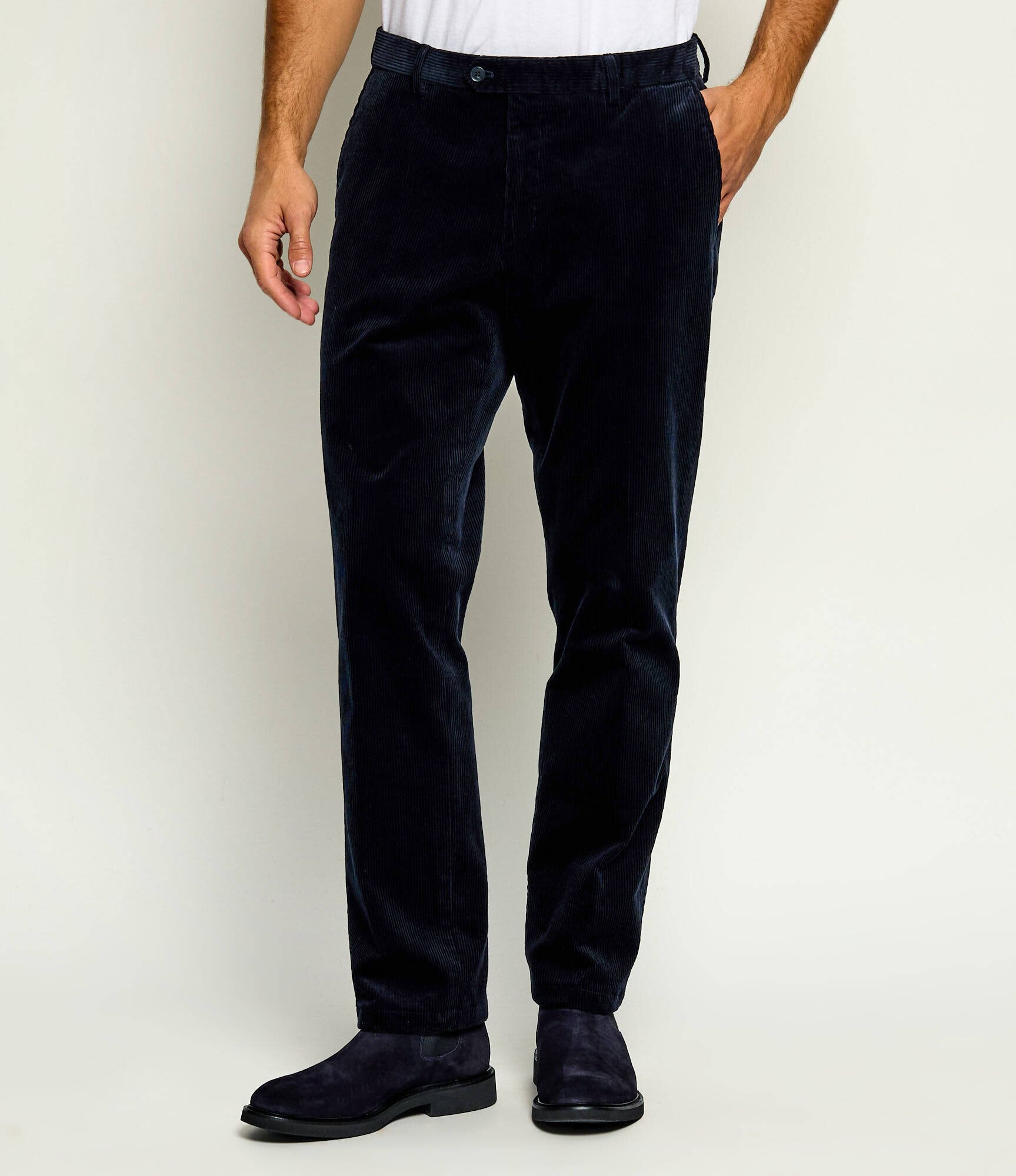 Oscar Jacobson Pantaloni chino Dandy | regular fit | catifea reiată